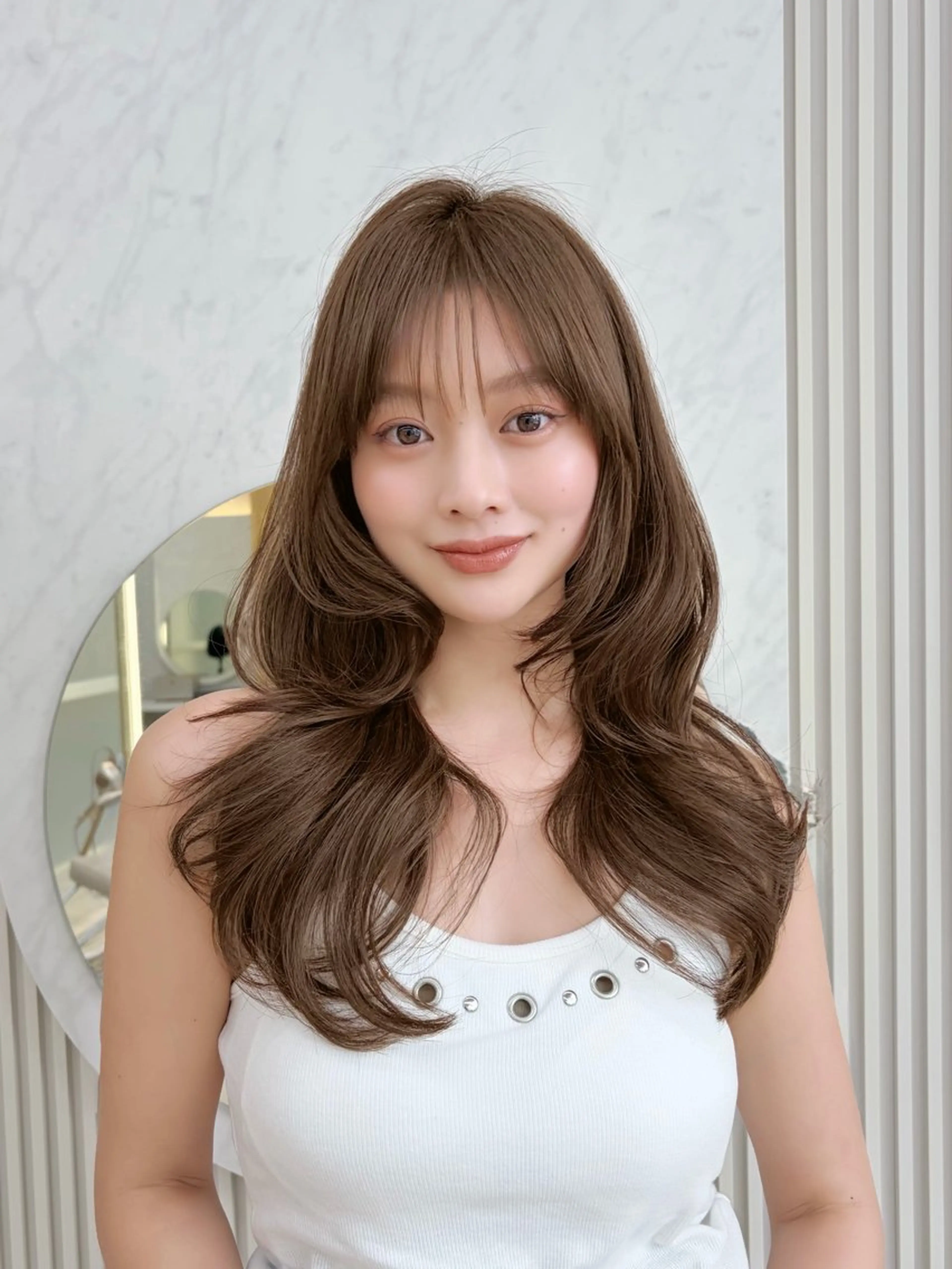 セミロング カット トリートメント oto🤍×美髪× ゆるふわレイヤーのヘアスタイル