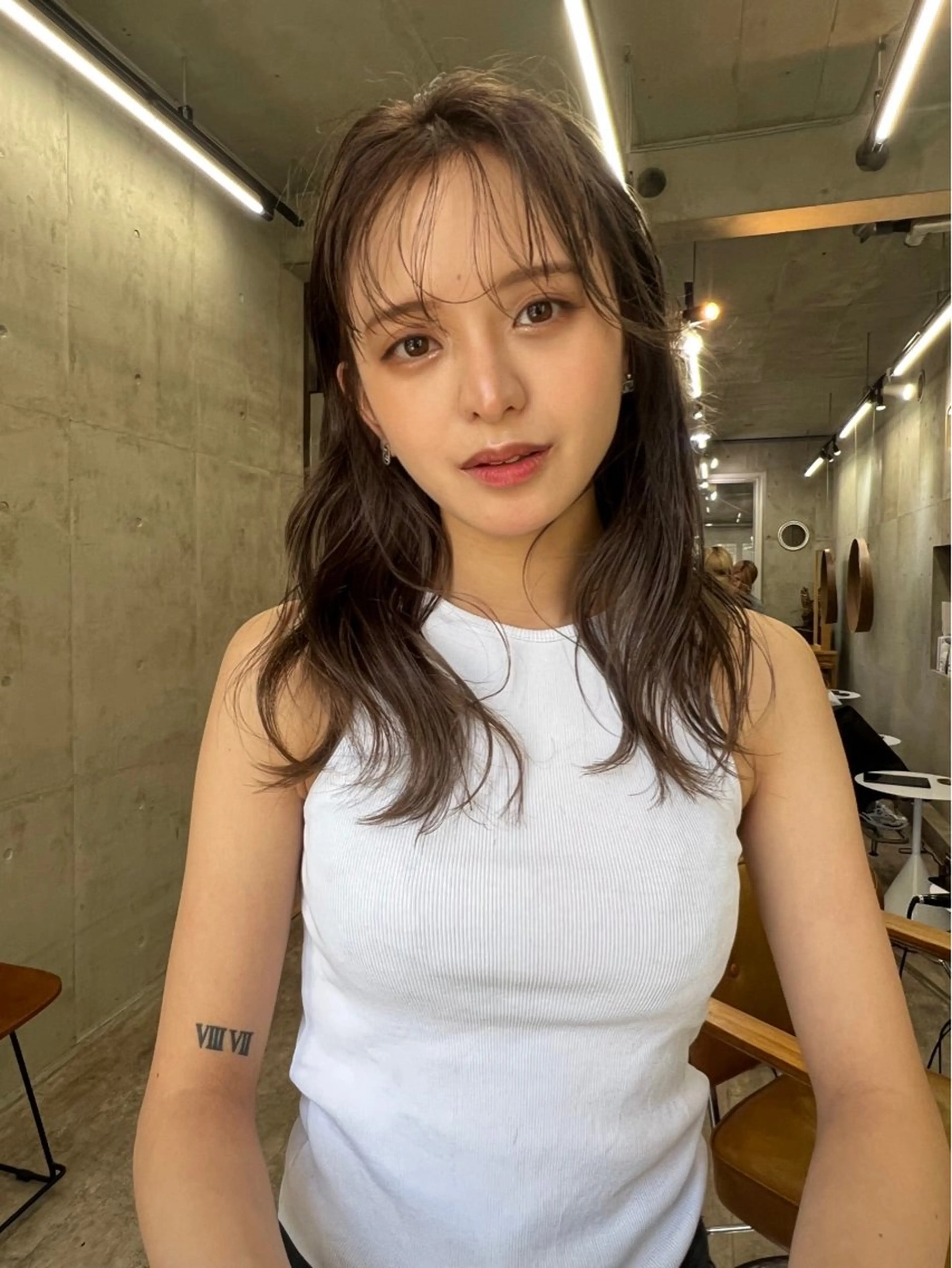 ロング カラー アッシュ ベージュカラー カット カットモデル募集中 ／HARUKA🎀のヘアスタイル