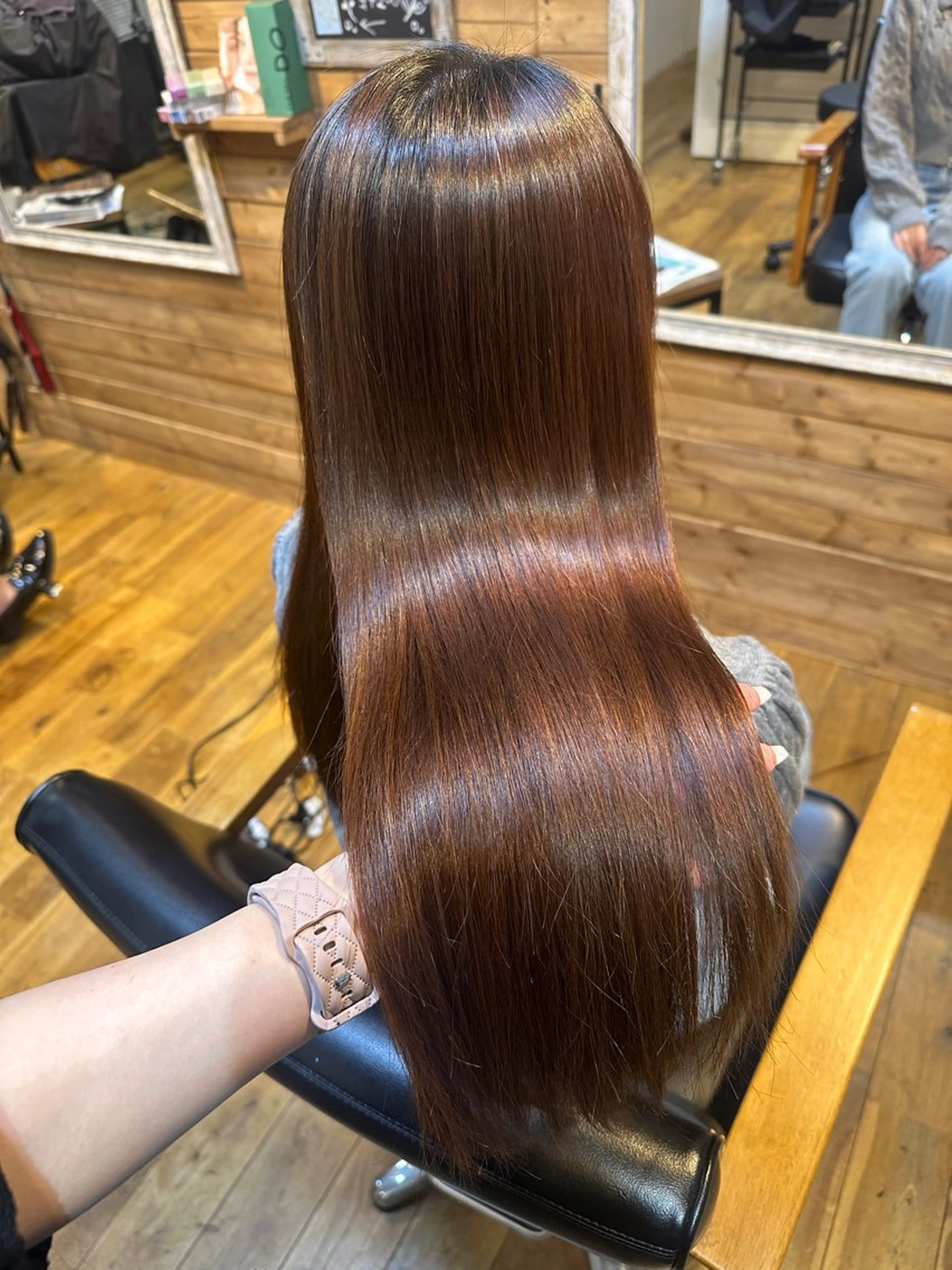 🌟新規20%off🌟カット+美髪縮毛矯正+ダメージレスカラー+ミニヘッドスパ🍀の写真