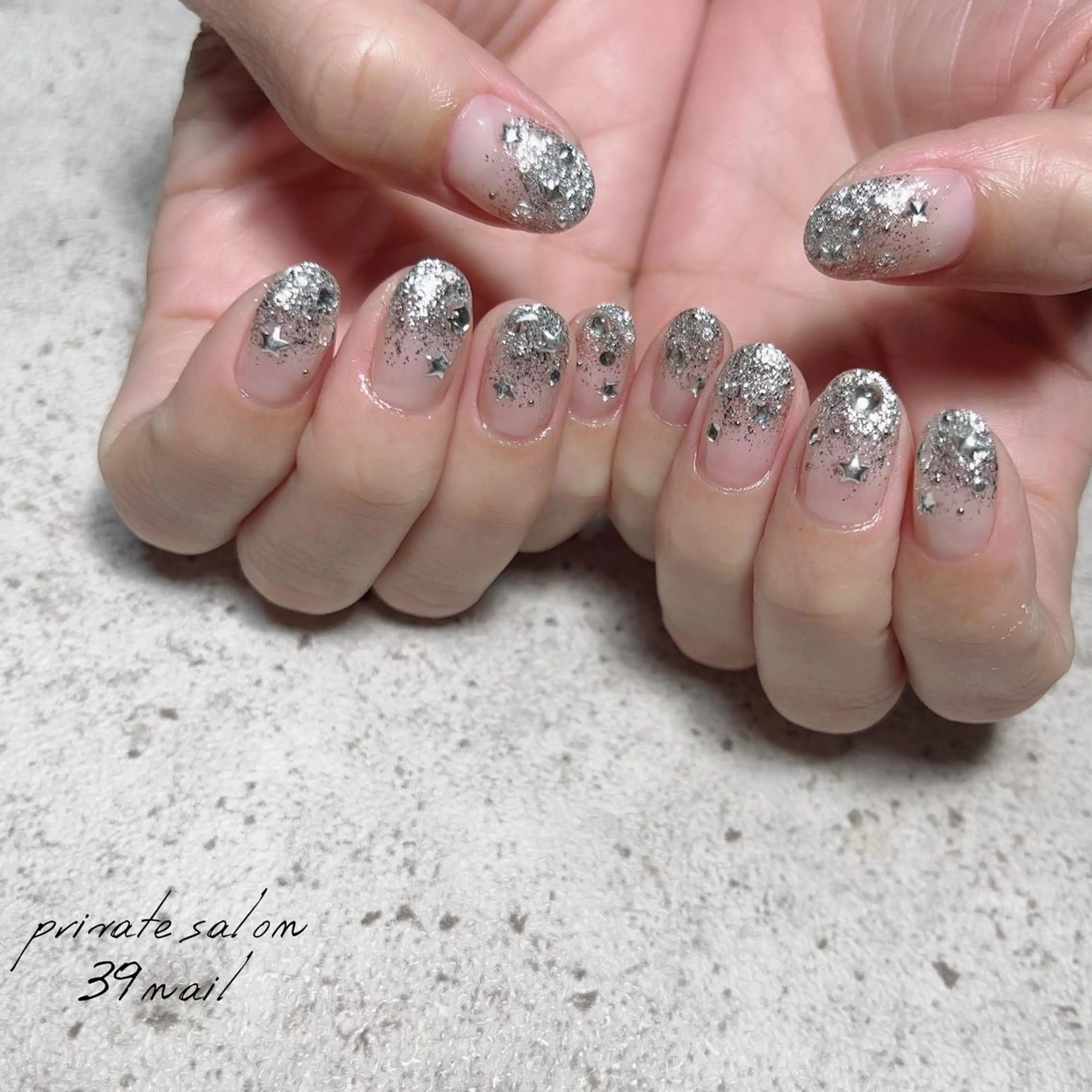 ミディアム ネイル ハンドネイル 京橋 【39nail】のネイルデザイン