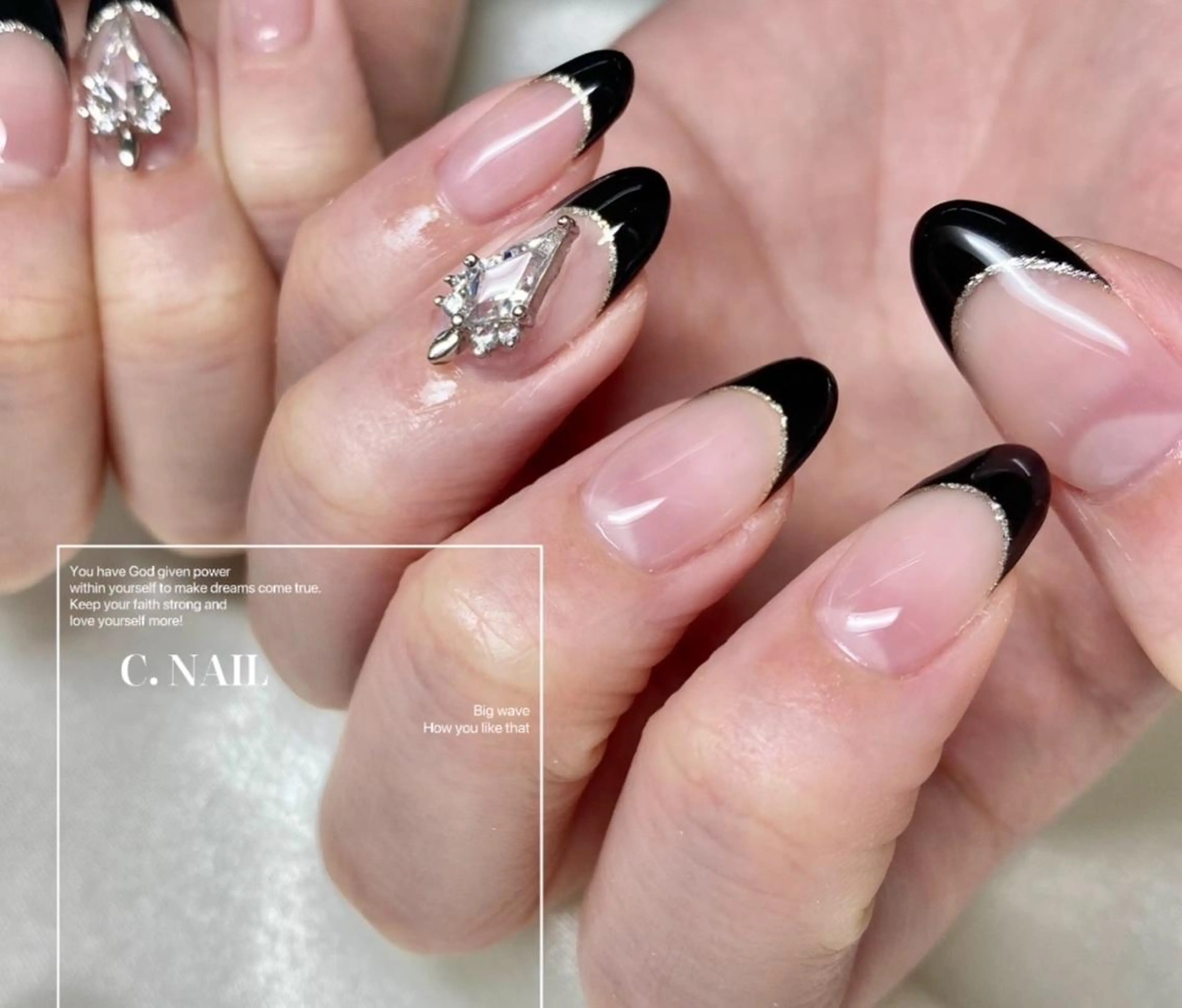 ネイル フットネイル フレンチネイル ジェルネイル キラキラネイル マグネットネイル ハンドネイル C.Nail &Eye筑紫駅のネイルデザイン