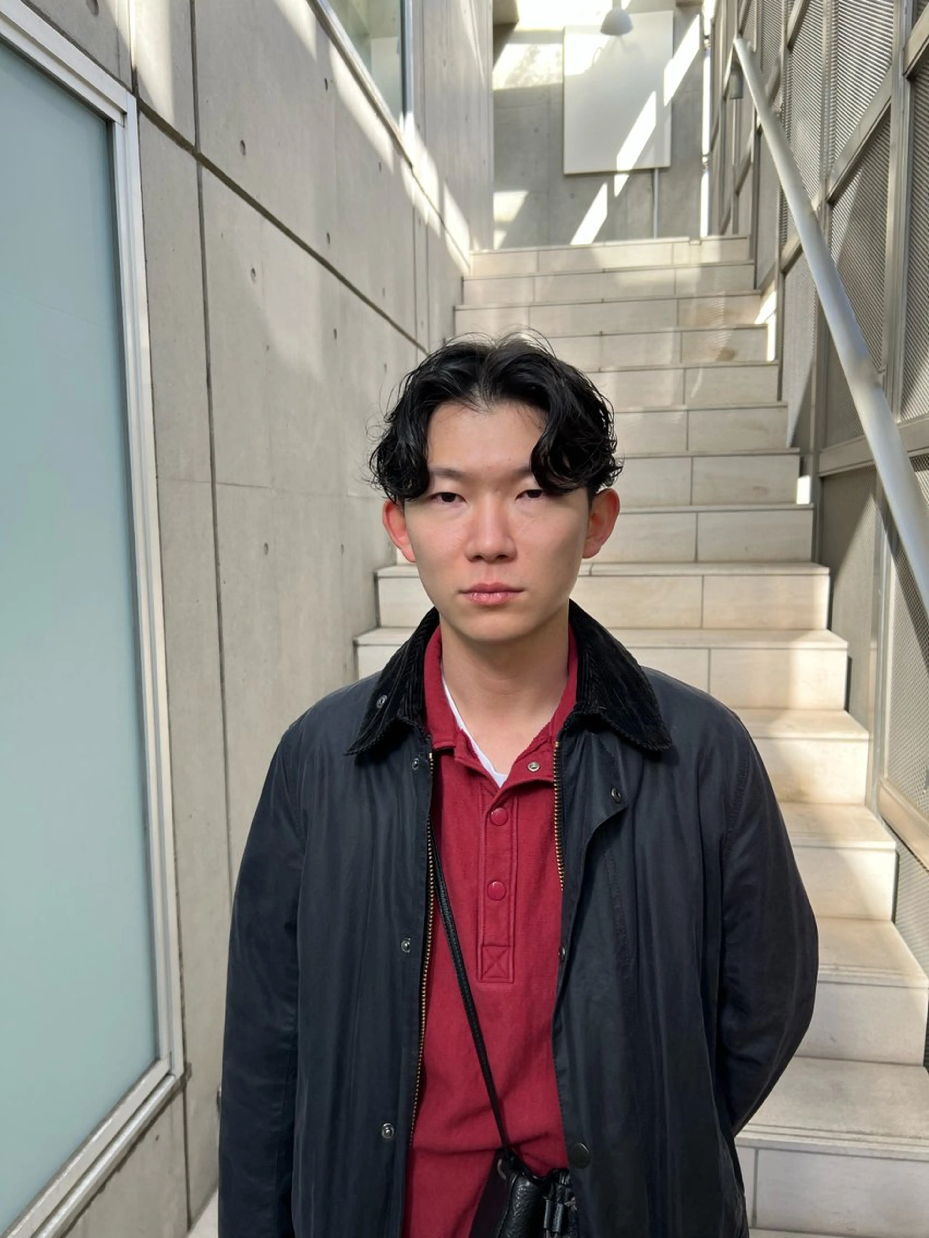 ショート パーマ メンズ 豊崎 佑輔のヘアスタイル