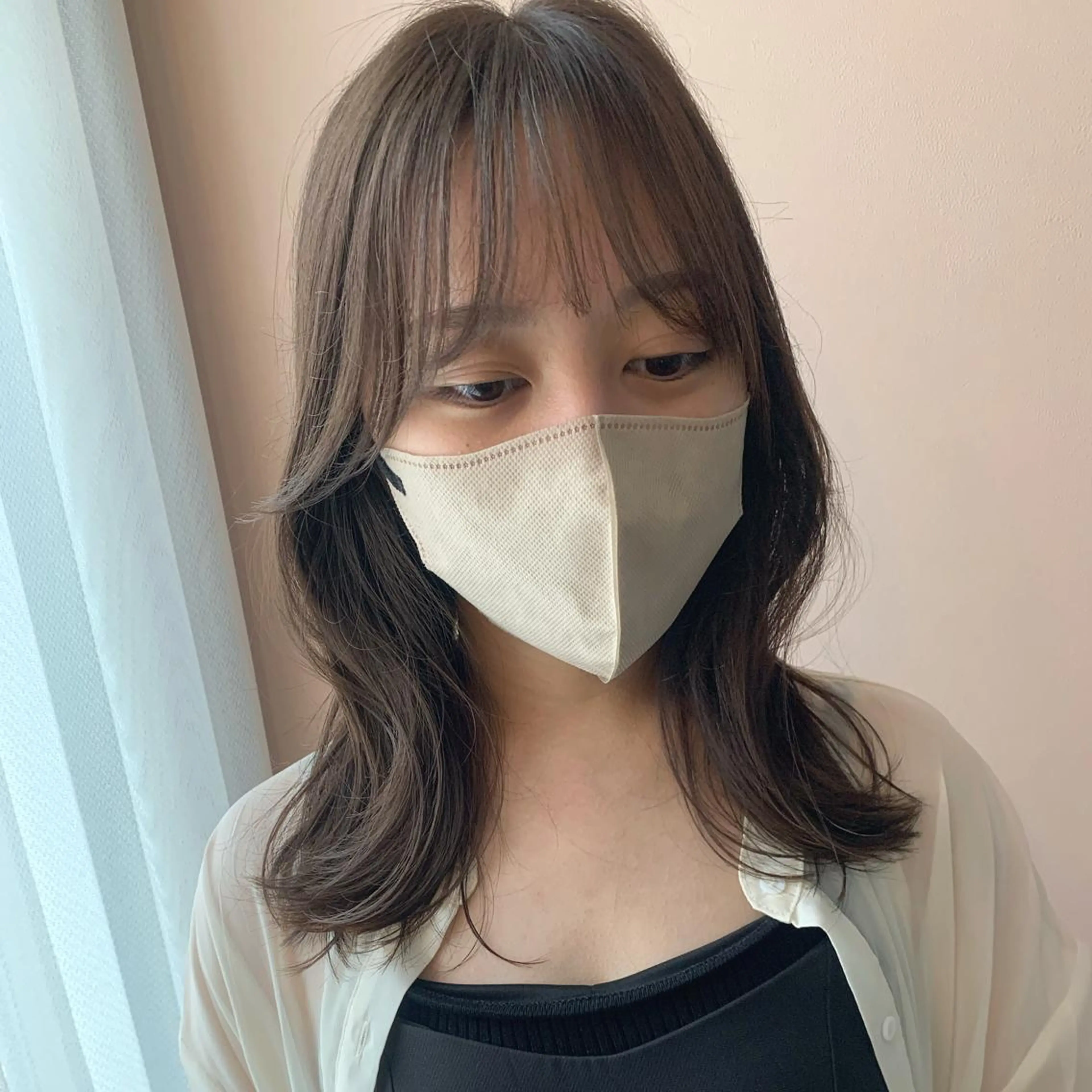 ロング カラー ブリーチ グレージュ ブリーチなしカラー オリーブグレージュ オリーブグレー hub hair レイヤー/透明感のヘアスタイル