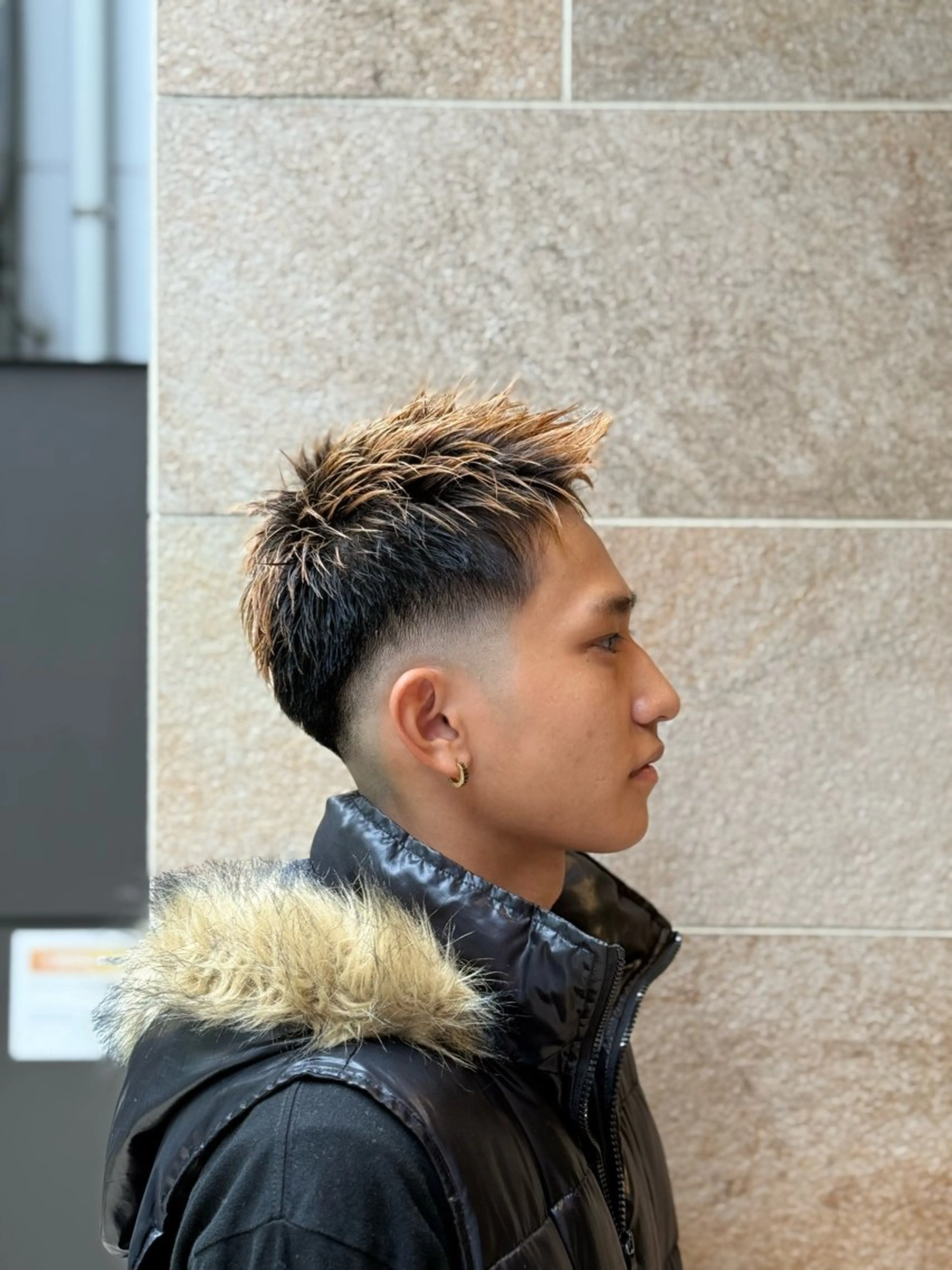 ショート メンズ ビジネス フェードカット ショートヘア パーマ・カラー特化/ メンズ美容師米田幸平のヘアスタイル