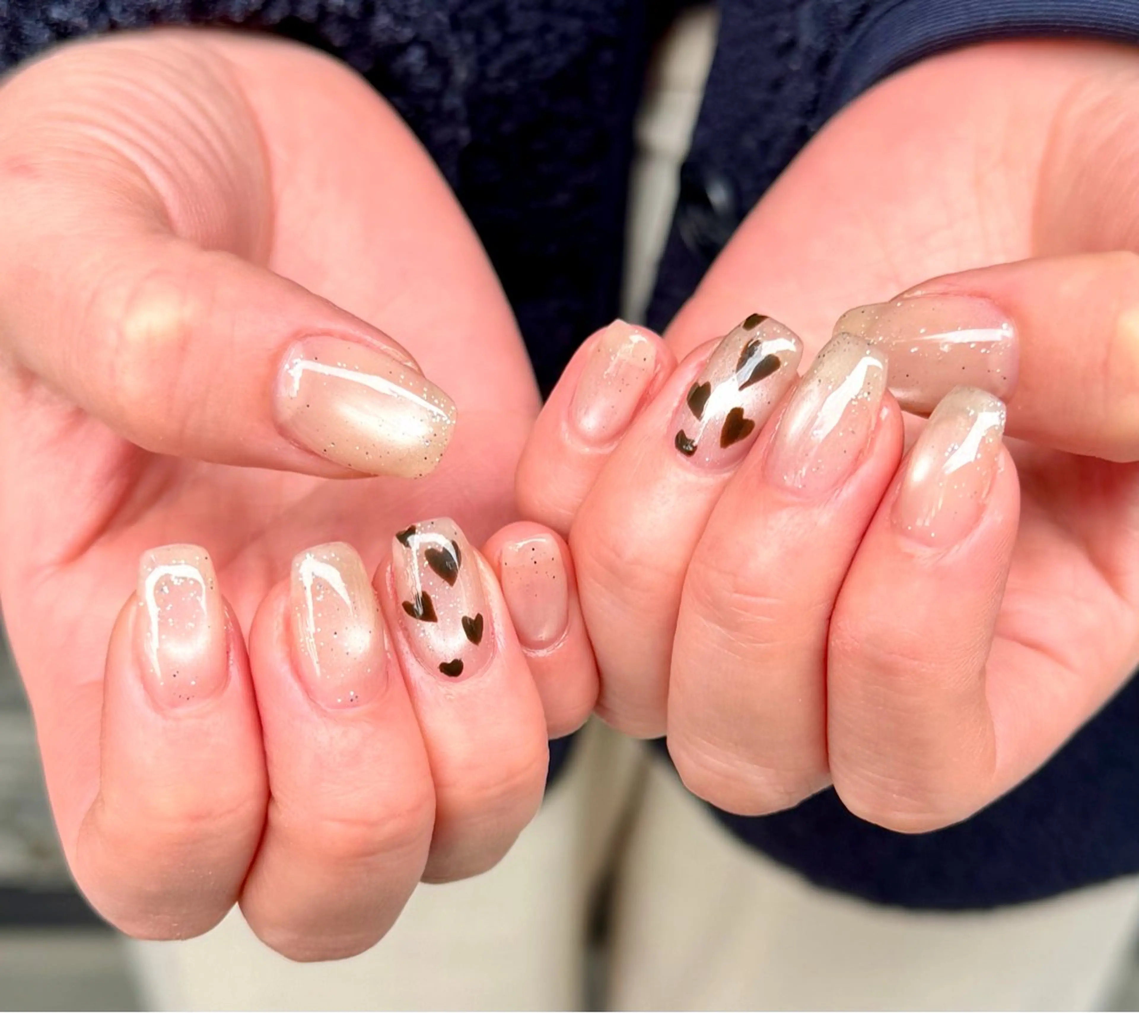 ネイル ハート ハンドネイル HazeGrass NAILのネイルデザイン