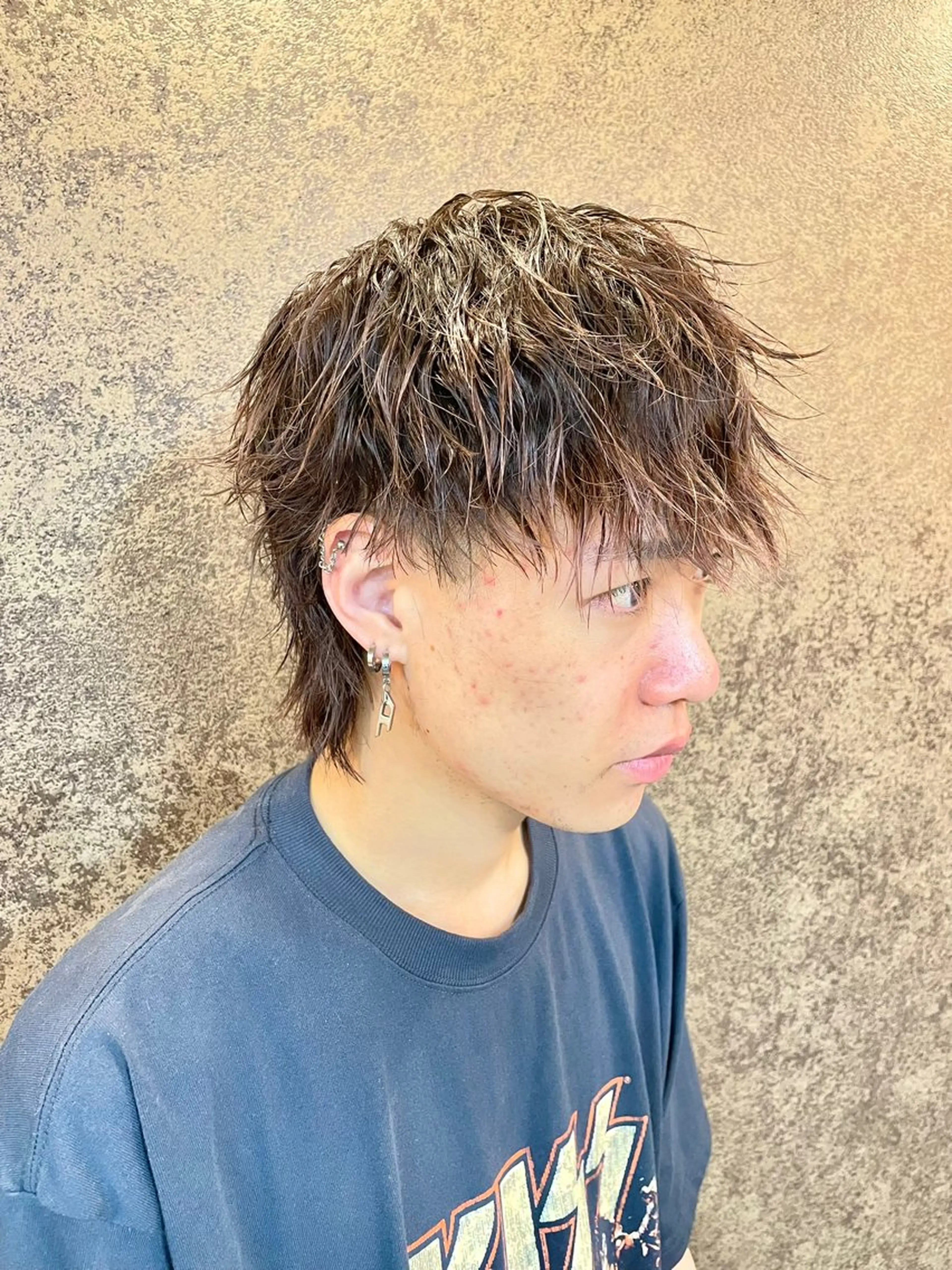 ショート パーマ メンズ メンズパーマ特化 カバヤマ　リョウのヘアスタイル