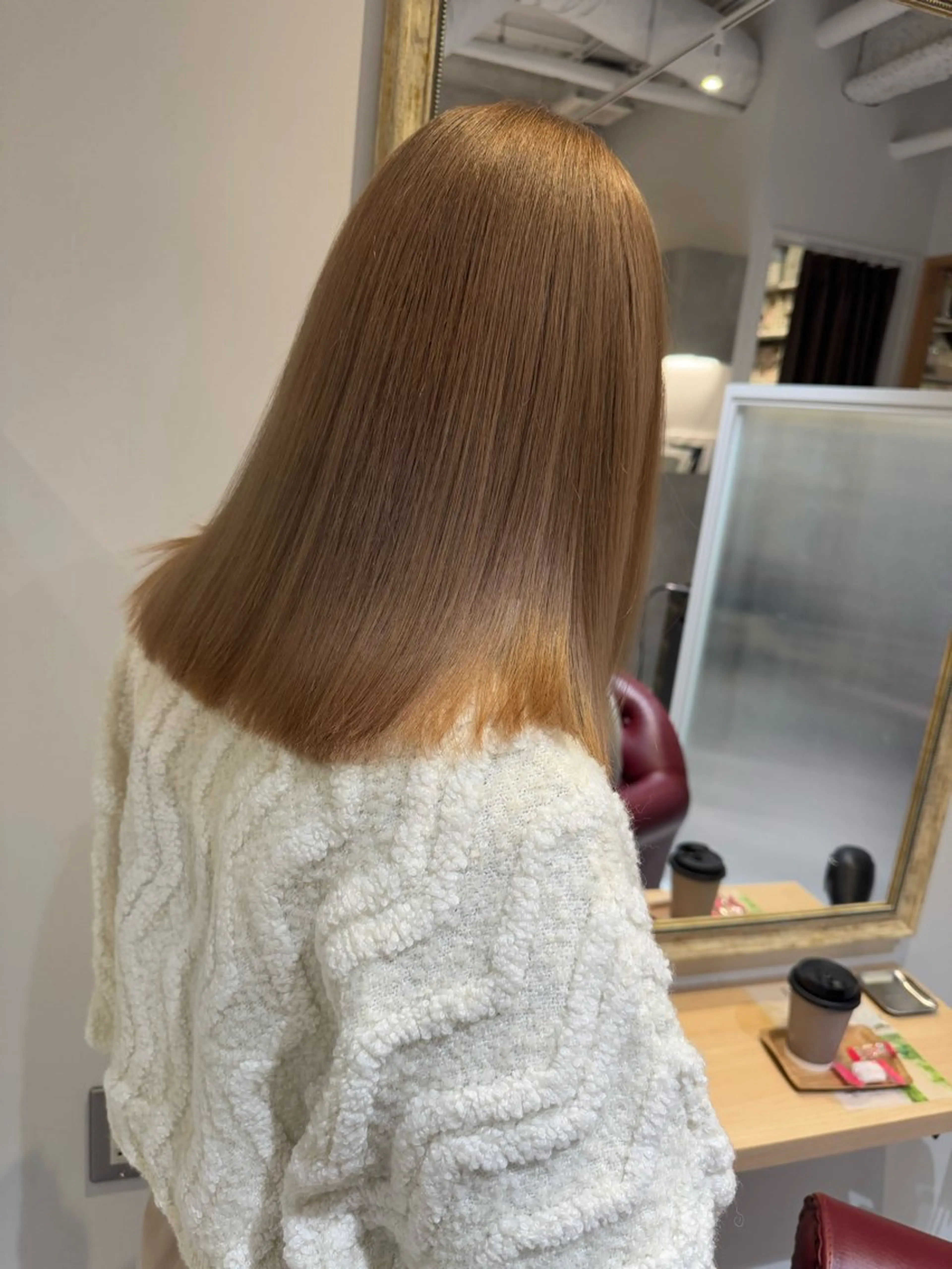 ミディアム カット ヘアカラー トリートメント ヘッドスパ 天王寺の美容師 わだひろしのヘアスタイル