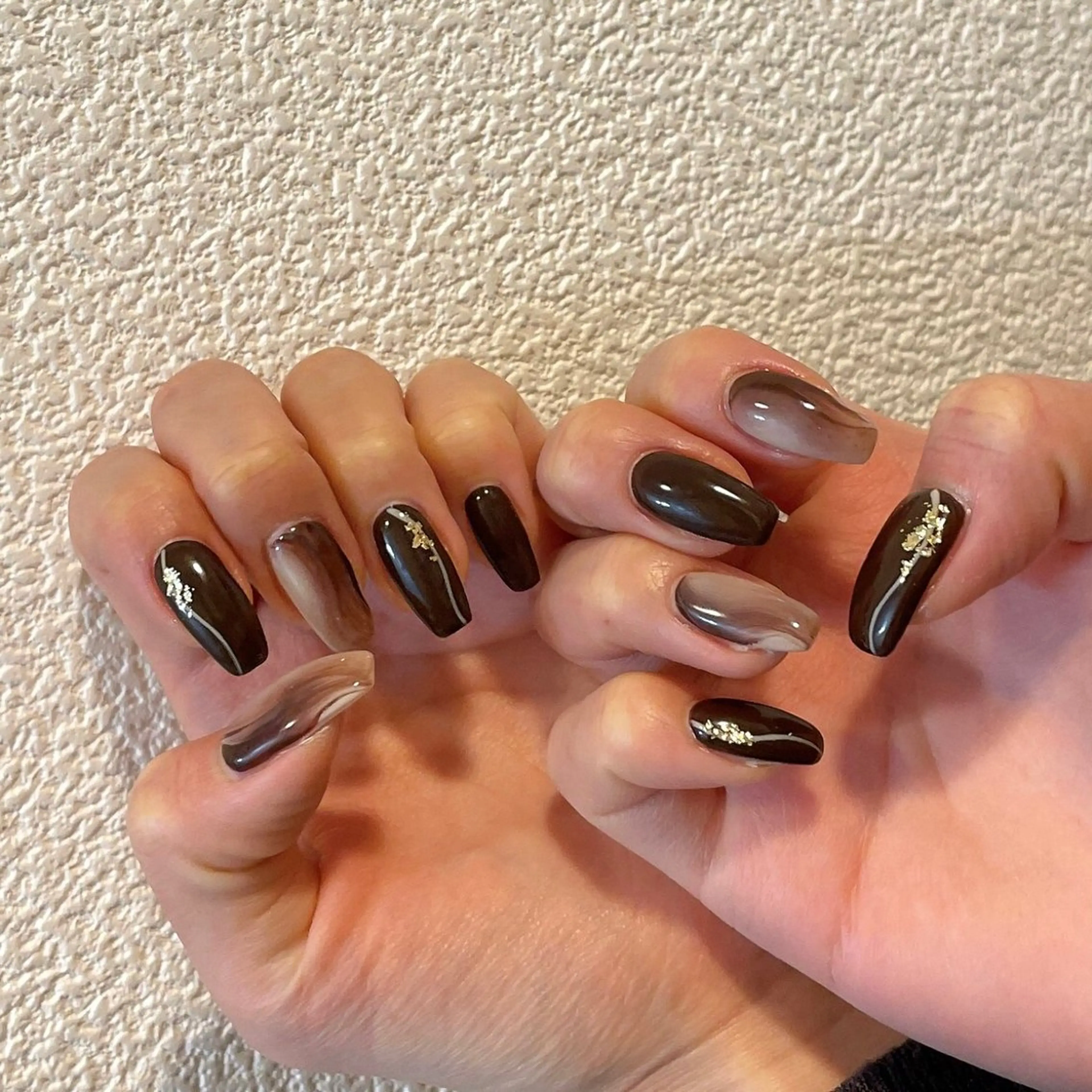 ネイル オーロラネイル フットネイル フレンチネイル ジェルネイル 韓国ネイル mogunail &blowのネイルデザイン