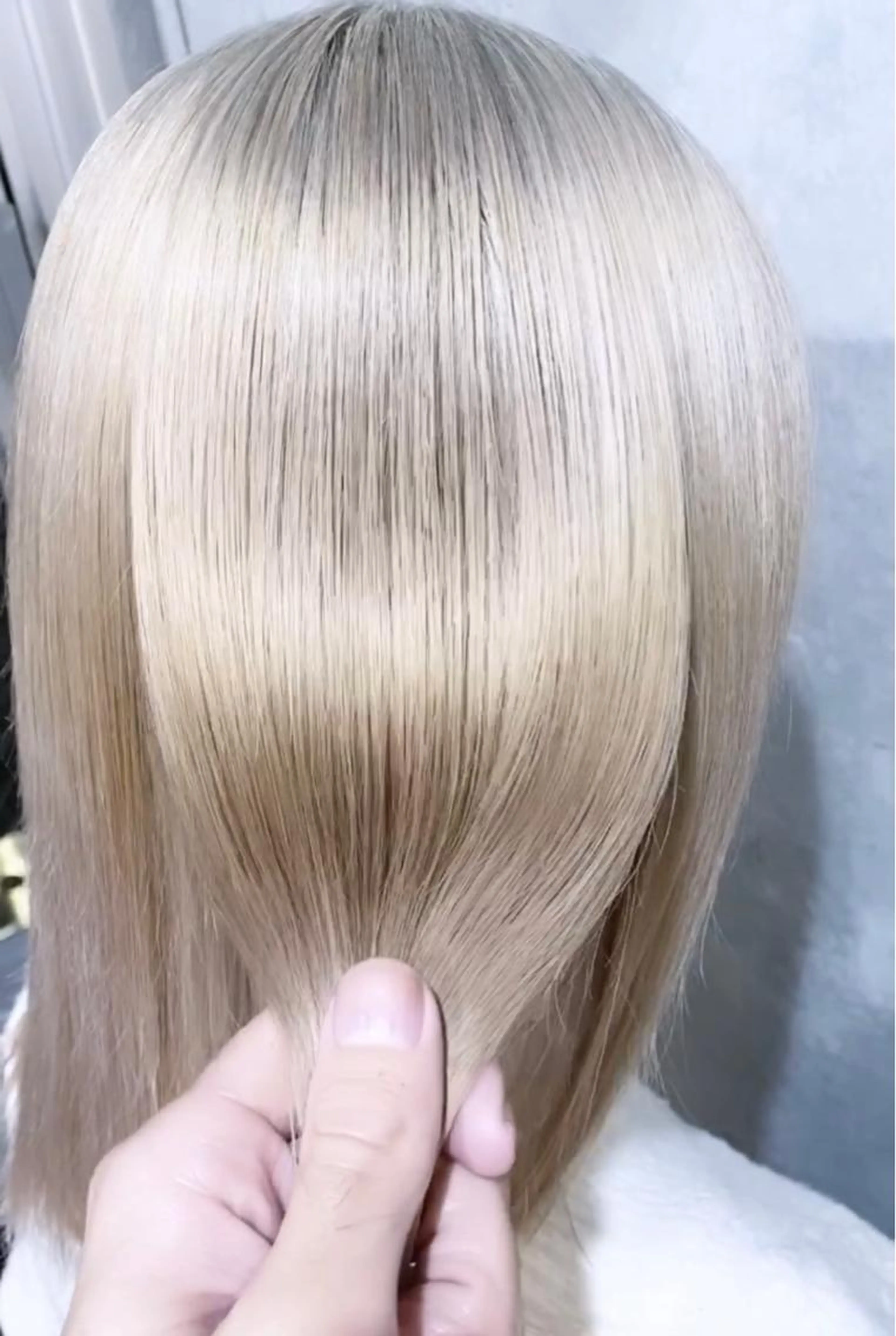 超限定‼️ホワイト系/ミルクティー系/ホワイトピンク🤍2回ブリーチ+カラー+ Aujua TR(2s,4s変更可)🌈の写真