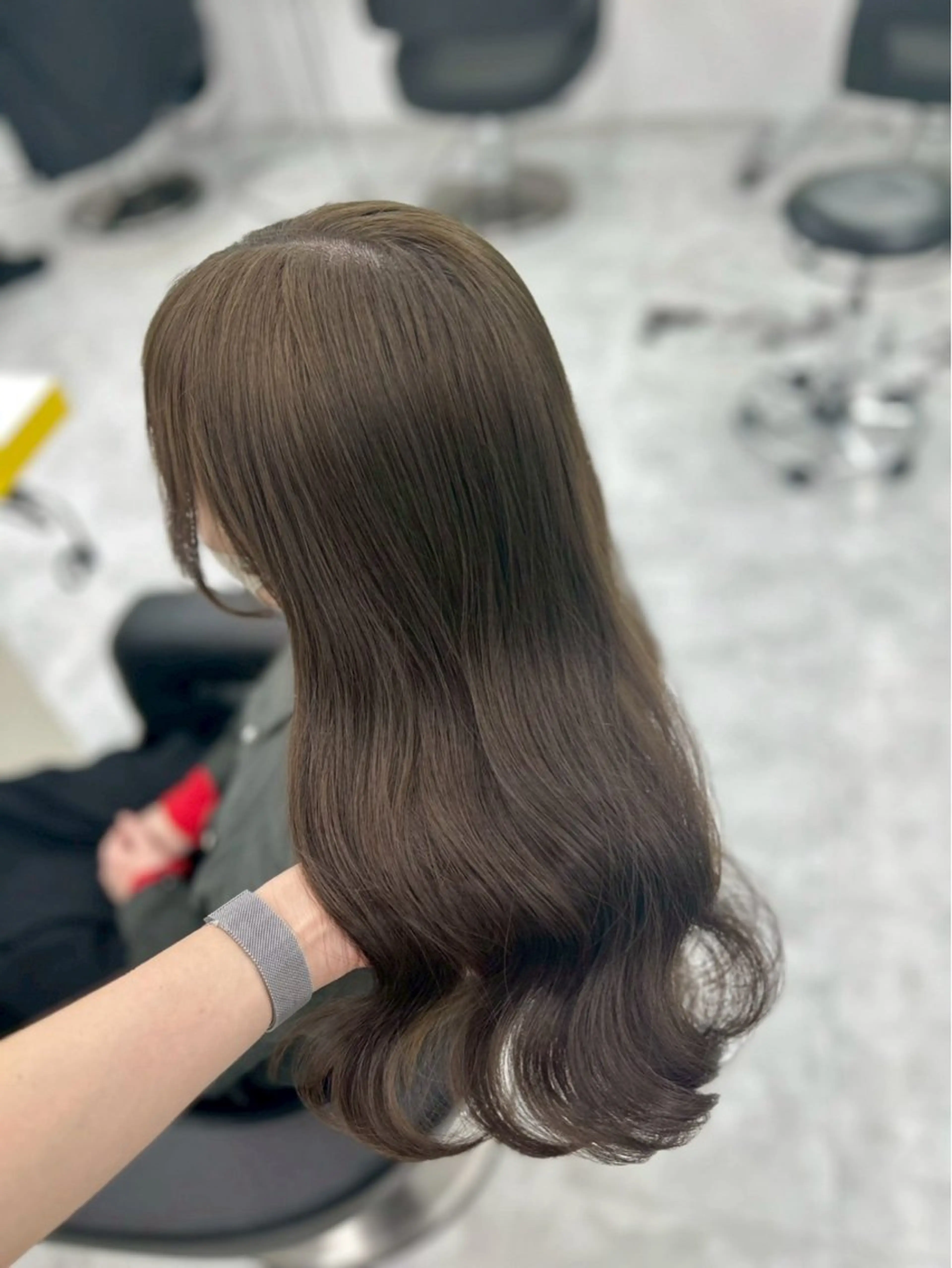 ロング カラー カット ヘアカラー 韓国ヘア×透明感 🤎横浜/miu🤎のヘアスタイル