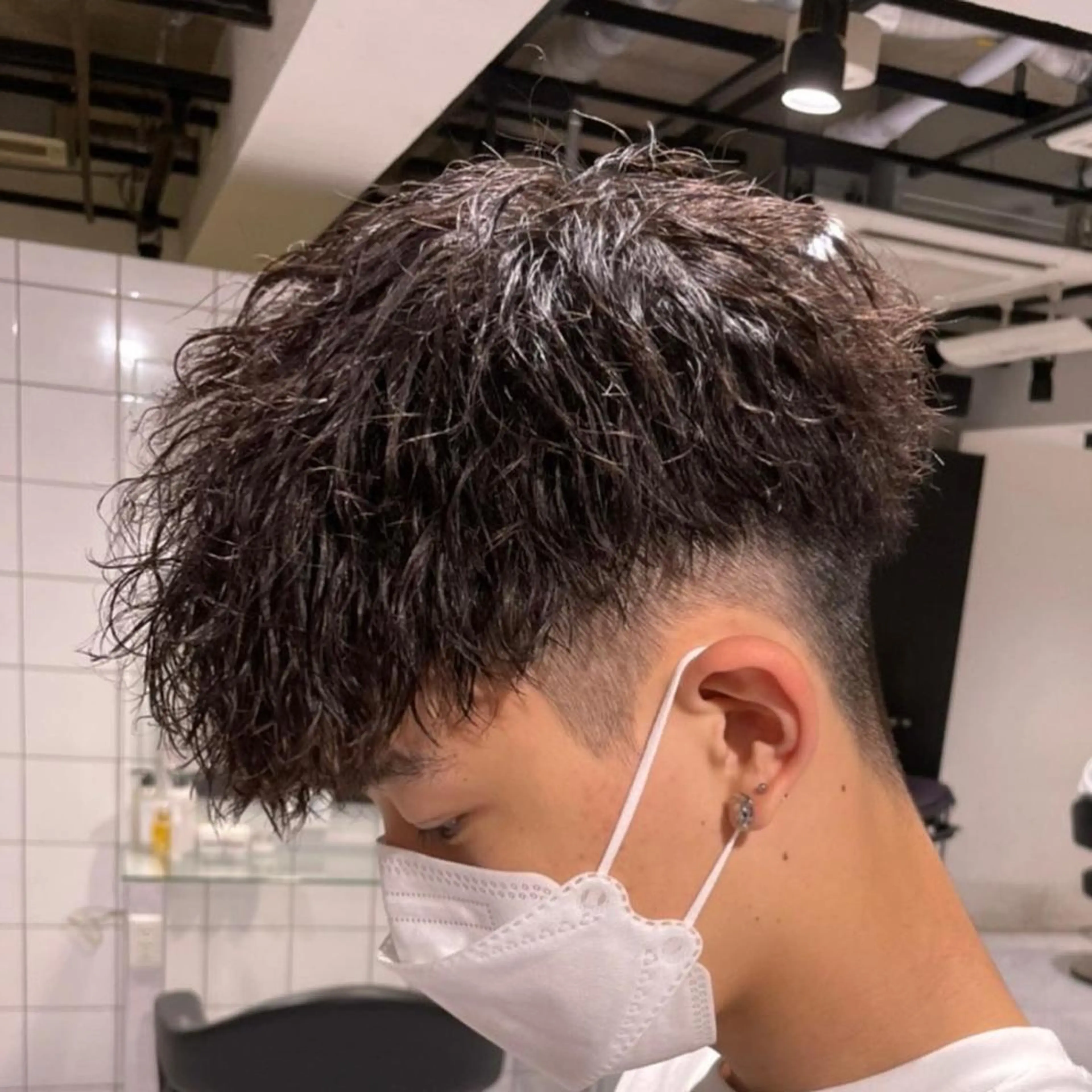 ショート カラー パーマ メンズ 【メンズサロン】 BLUCK 横浜のヘアスタイル