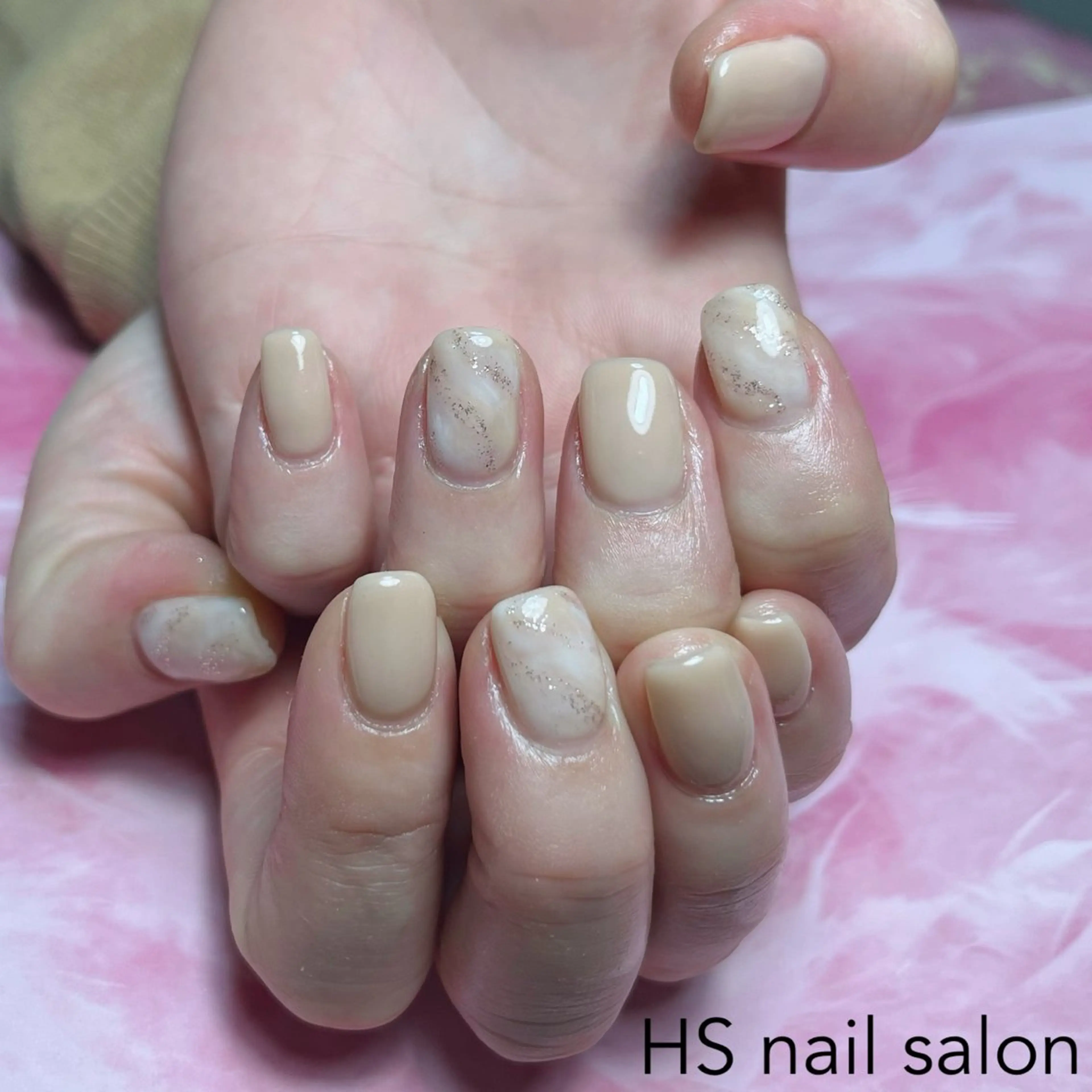 ショート ハンドネイル hs nail salonのネイルデザイン