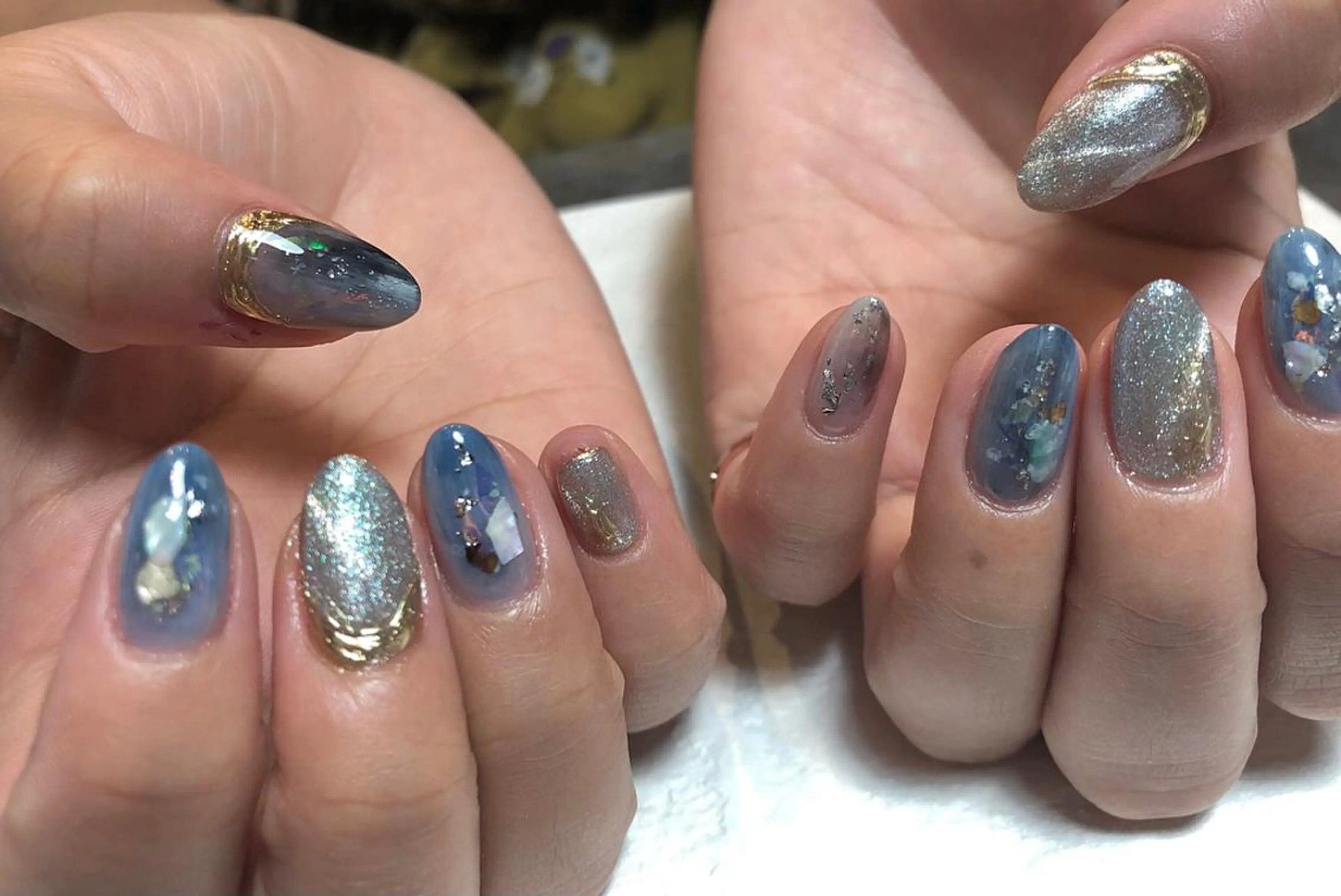 ネイル ハンドネイル パラあり！フィルイン 美フォルムのネイルデザイン