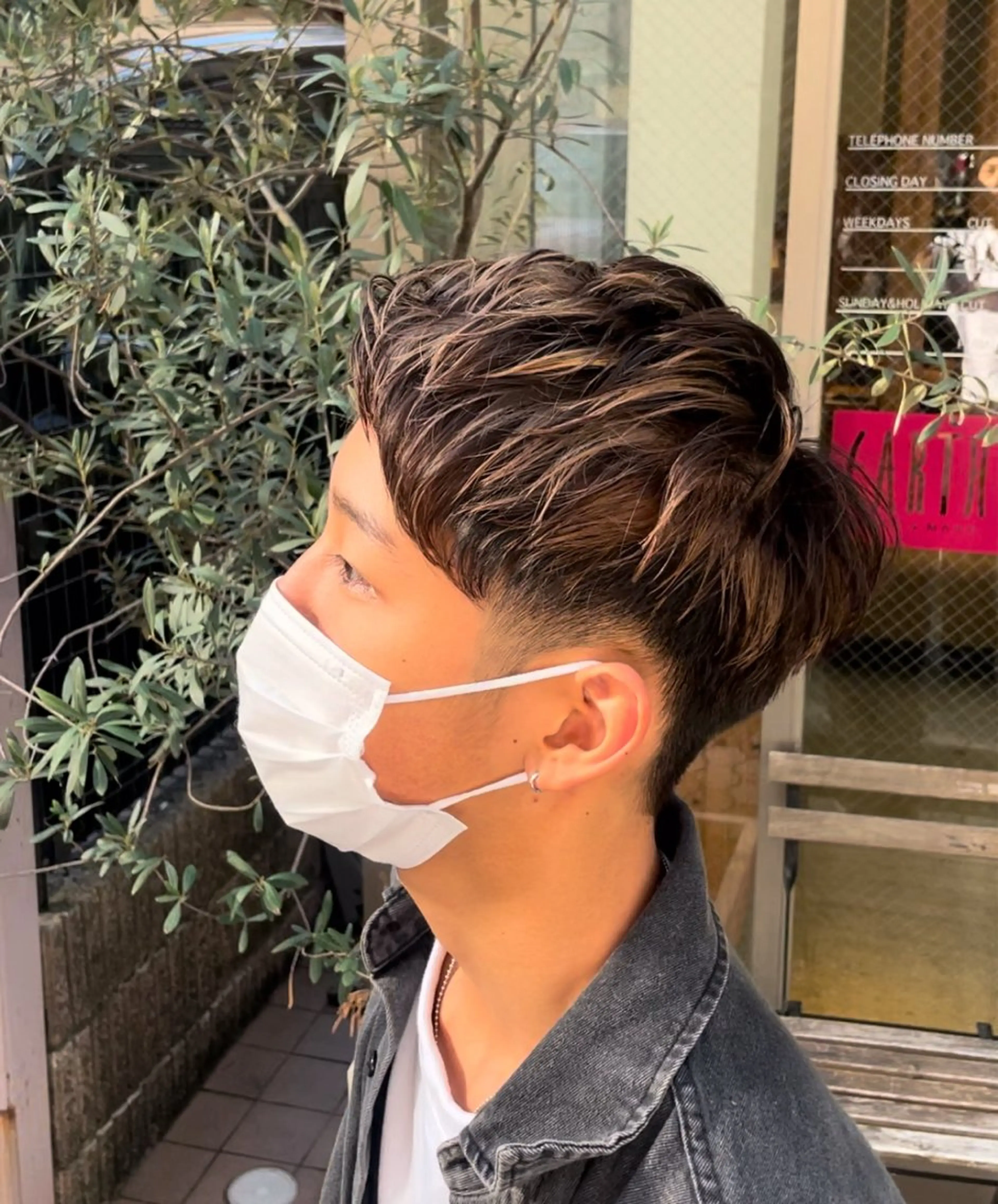 カラー メンズ メンズハイライト ハイライトカラー カット ヘアカラー トリートメント EARTH菊名店👾 ひらのすぐるのヘアスタイル