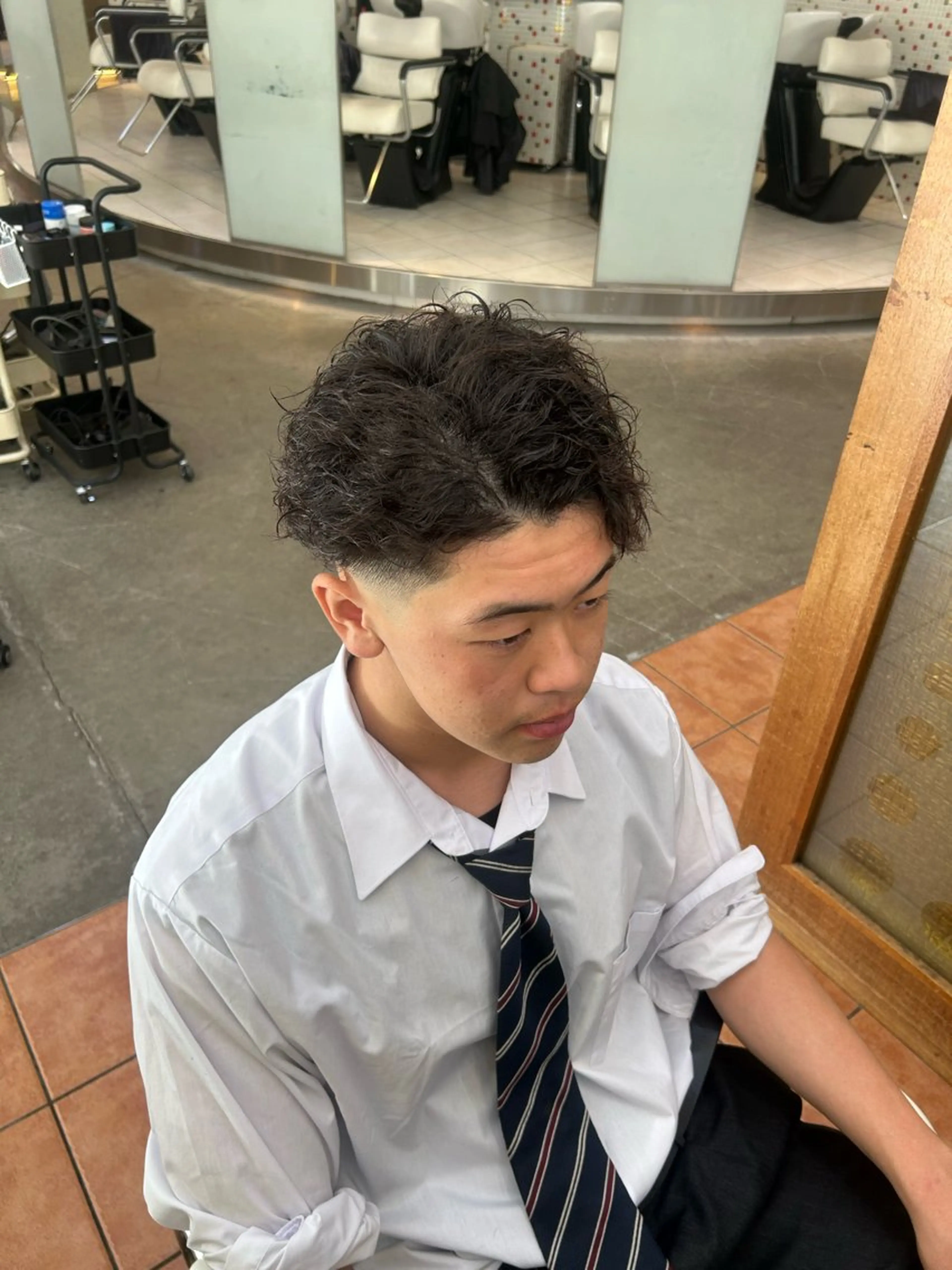 ショート パーマ メンズ カット パーマ 相模大野メンズパーマ 特化　Tumのヘアスタイル