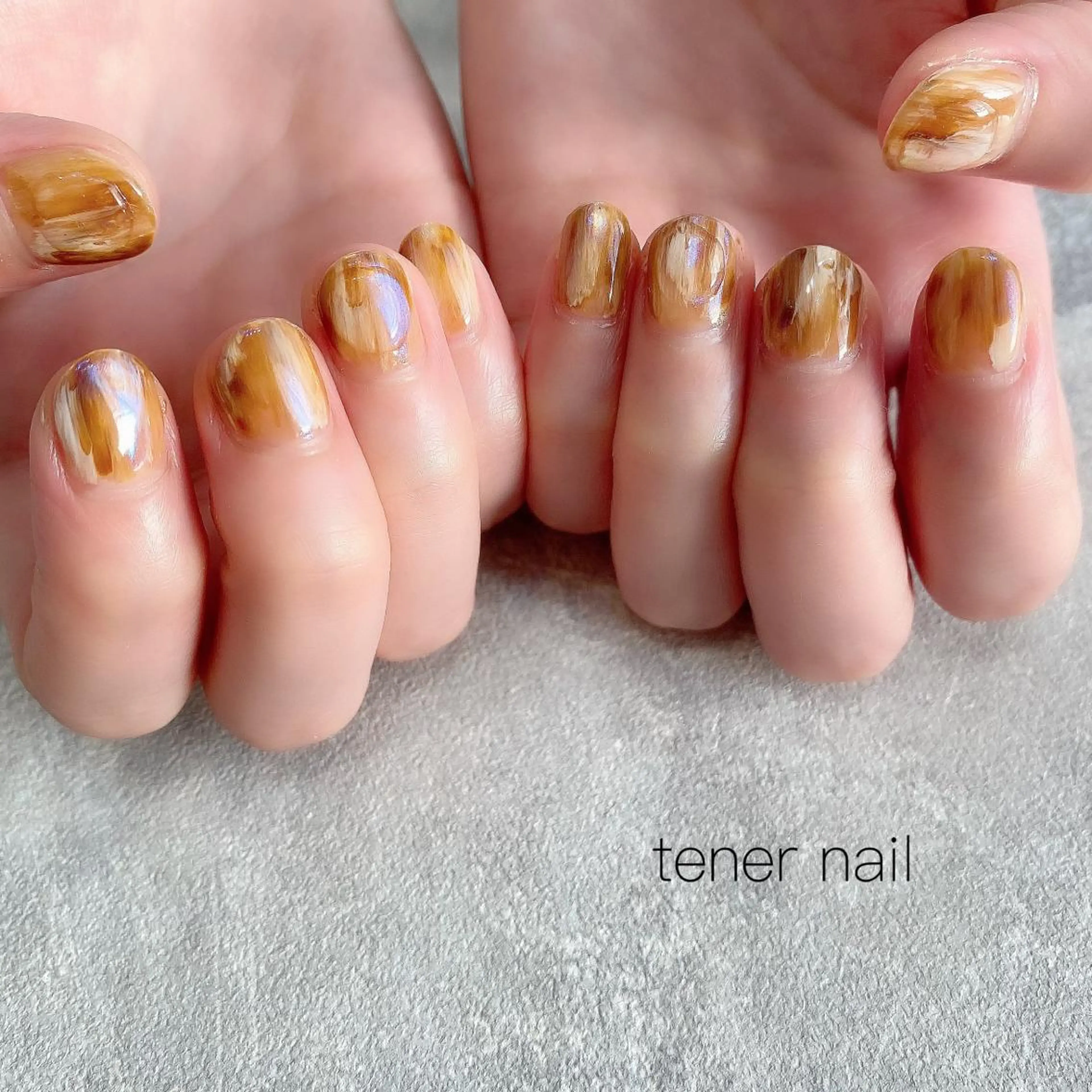 ネイル べっ甲ネイル ニュアンスネイル テネルネイル tener nailのネイルデザイン