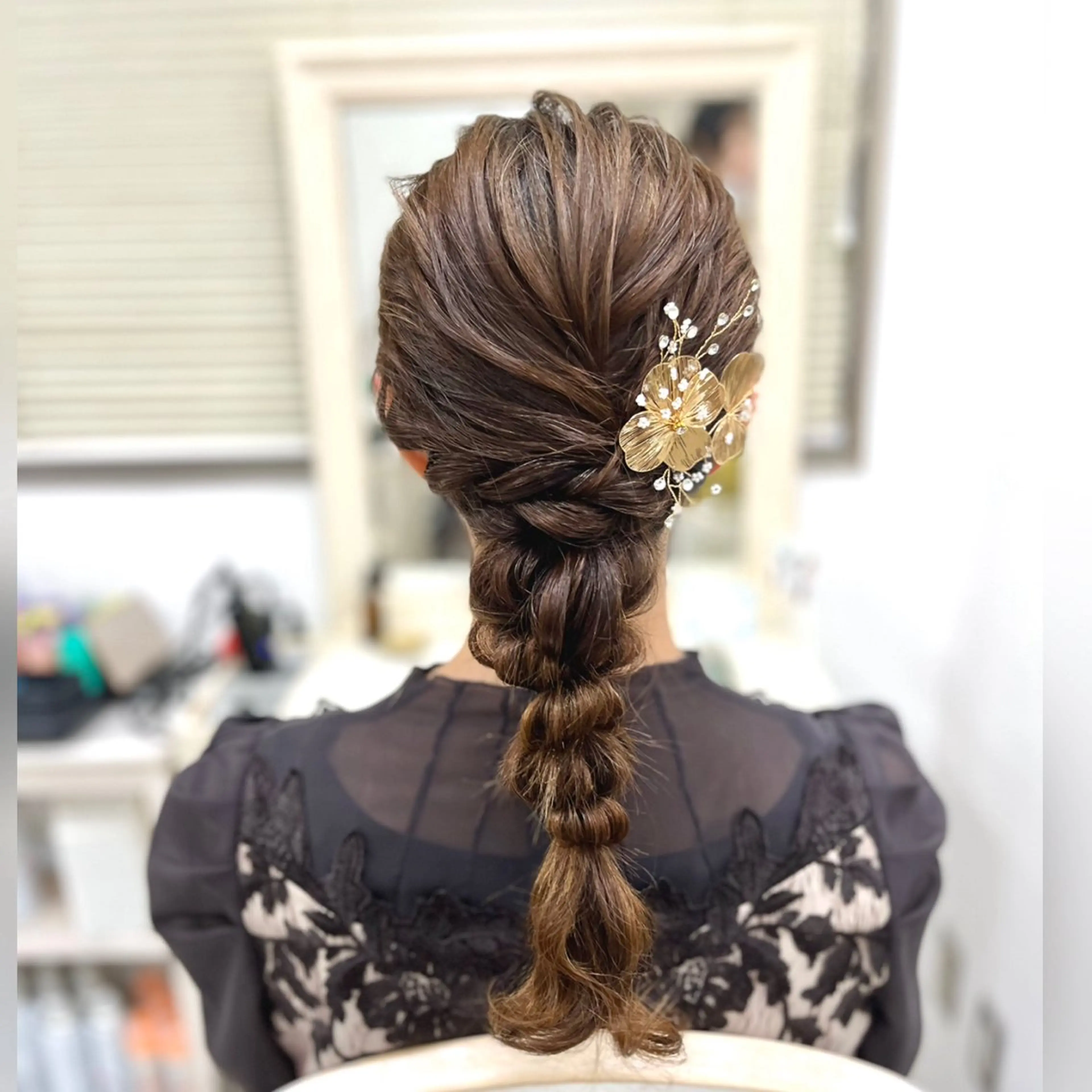 ヘアアレンジ 結婚式・ブライダル 玉ねぎヘアー 似合わせヘアメイク 💐オダギリチアキのヘアスタイル