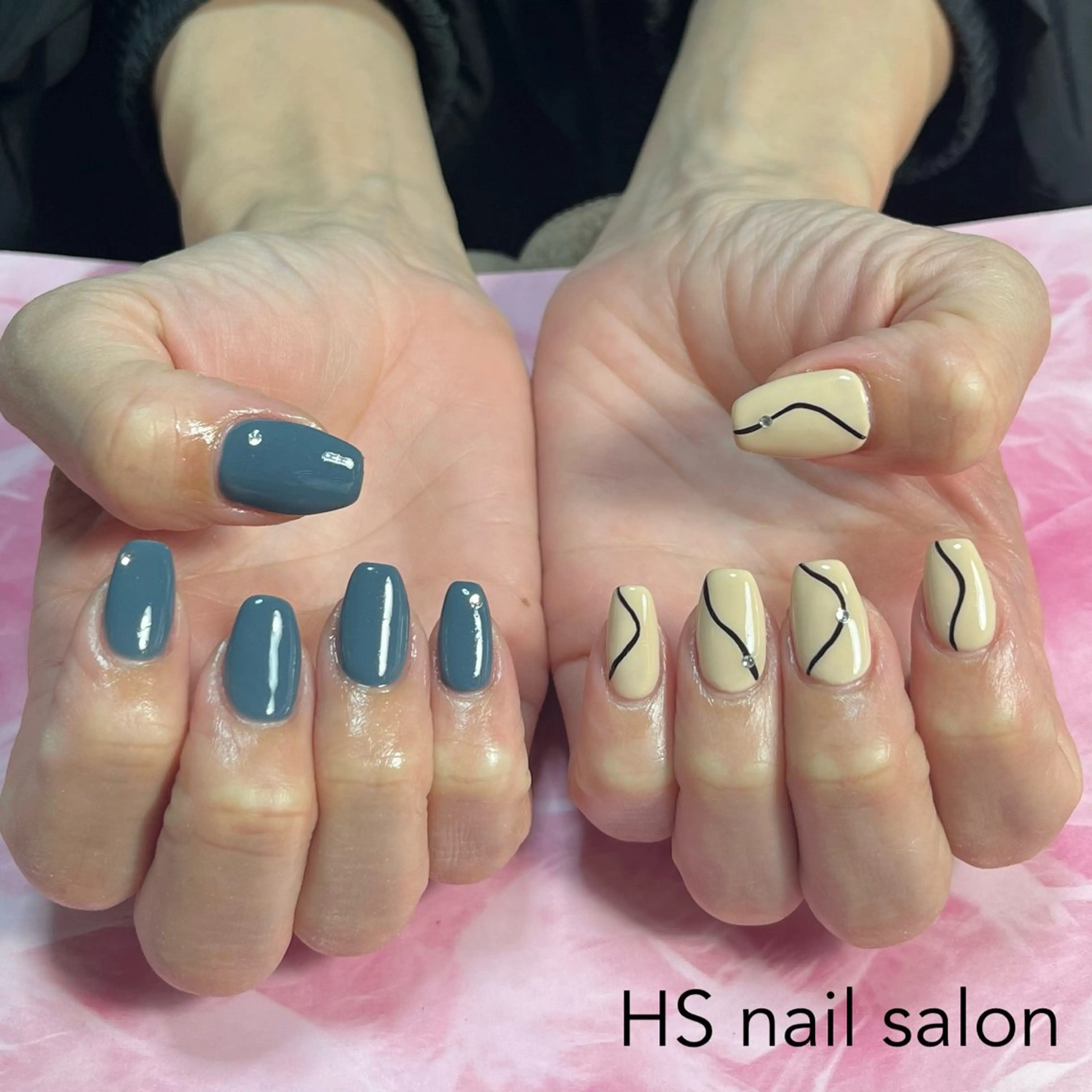 ミディアム ハンドネイル hs nail salonのネイルデザイン