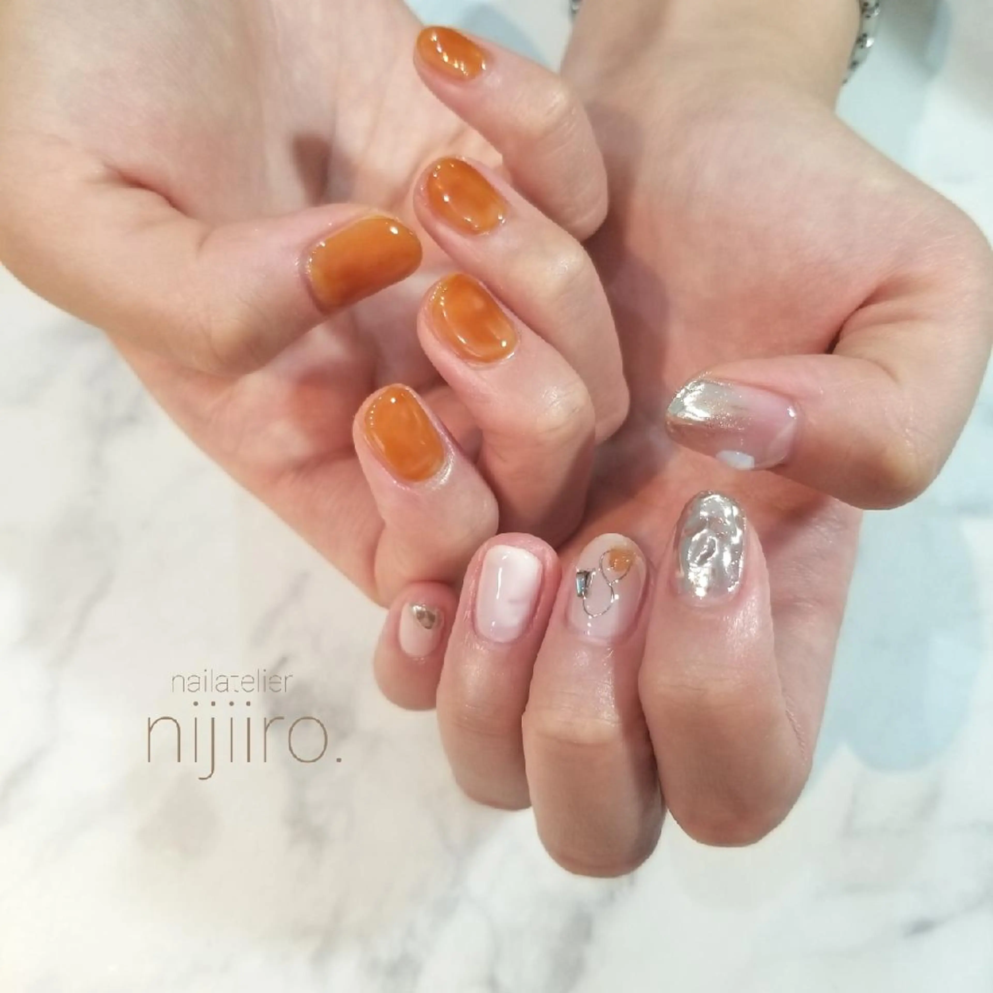 ネイル ハンドネイル nijiiro🌈 サトウのネイルデザイン