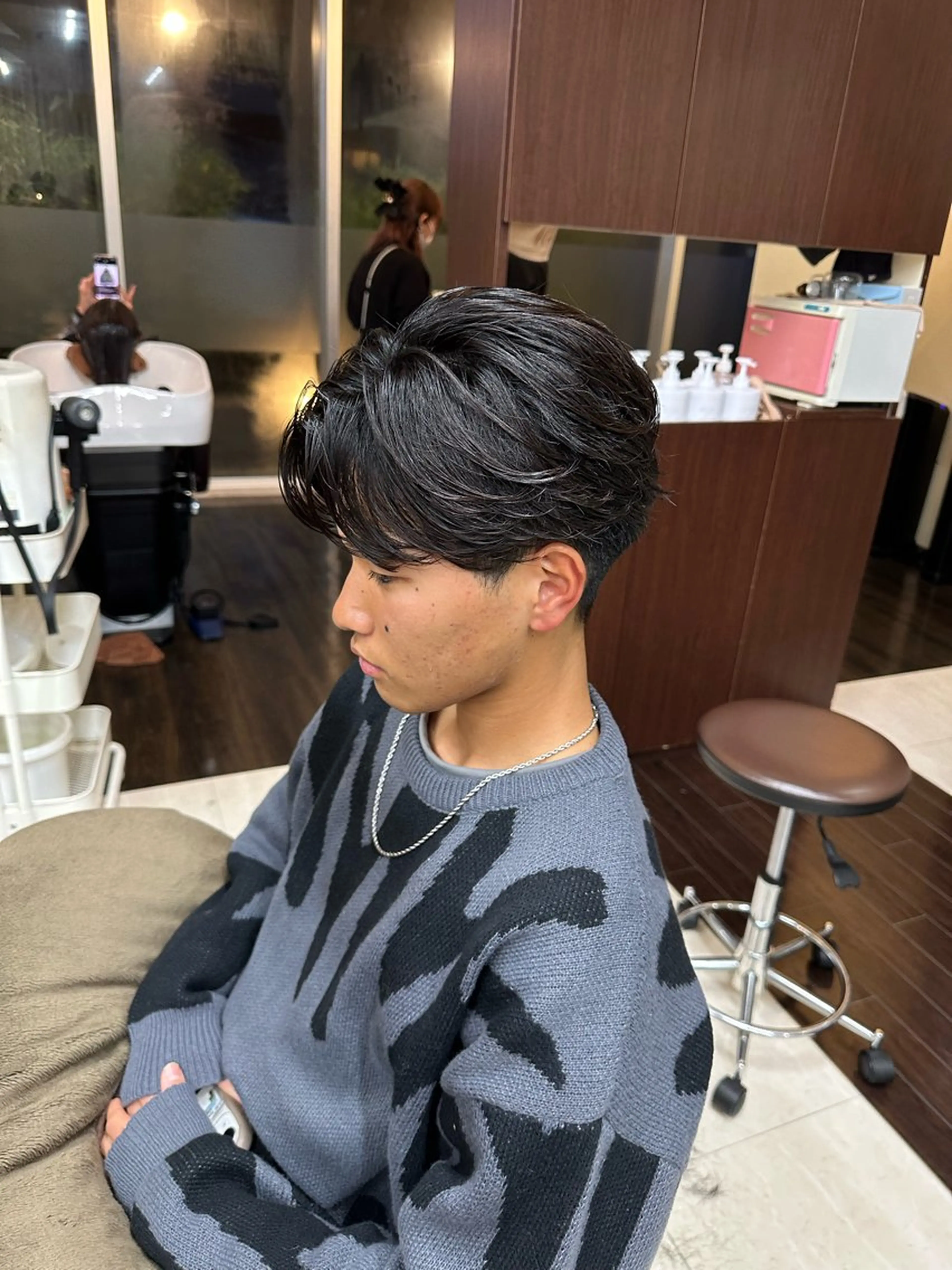 ショート カラー パーマ メンズ フェザーパーマ メンズパーマ カット パーマ 毎月230人担当/ メンズヘア/清和武虎のヘアスタイル