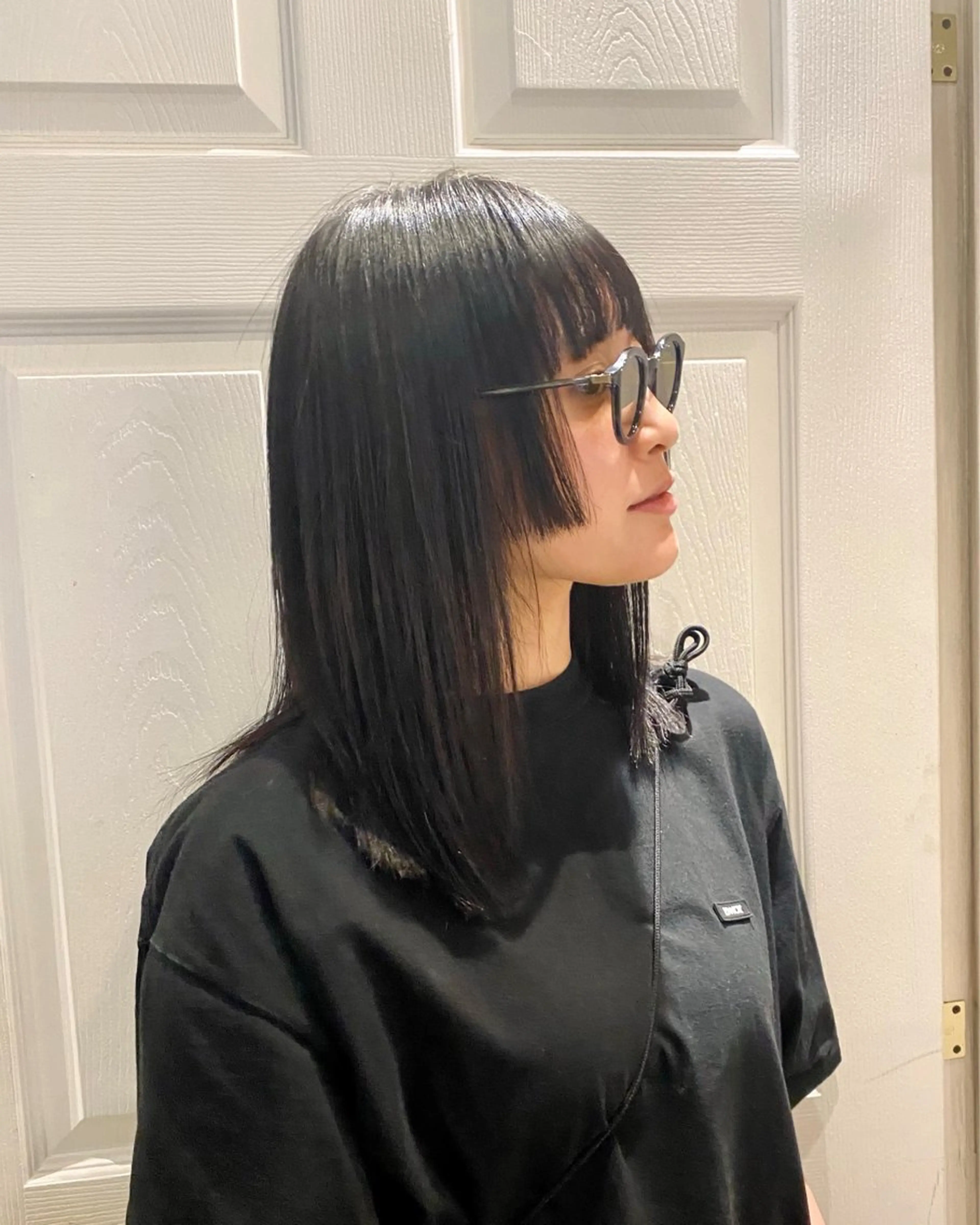 ミディアム カット 縮毛矯正 千 田のヘアスタイル