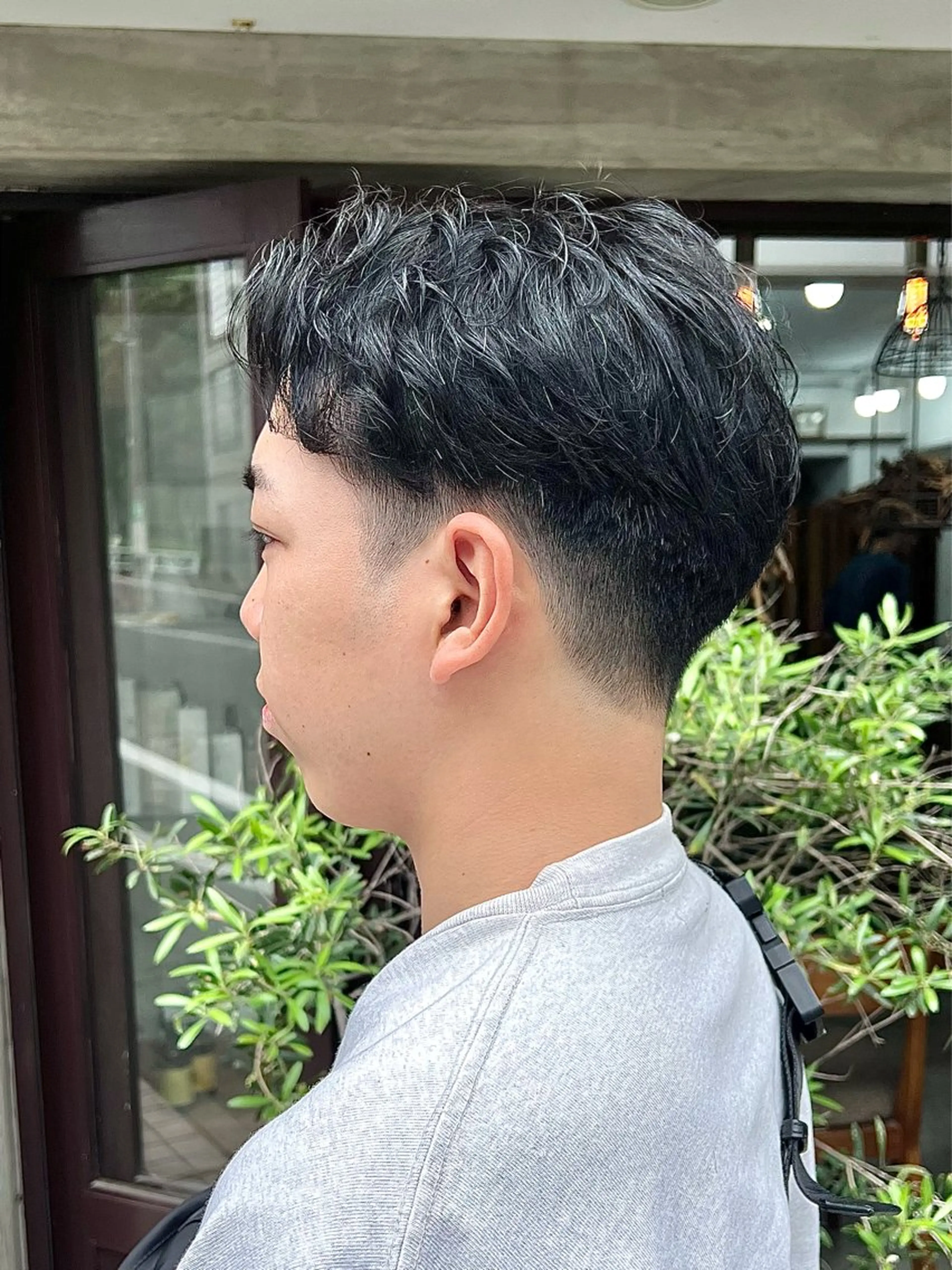 ショート メンズ メンズパーマ 七三 ツーブロック 刈り上げ くせ毛 カット ヘッドスパ 木村陸弥🌿似合わせ 再現性メンズヘアのヘアスタイル