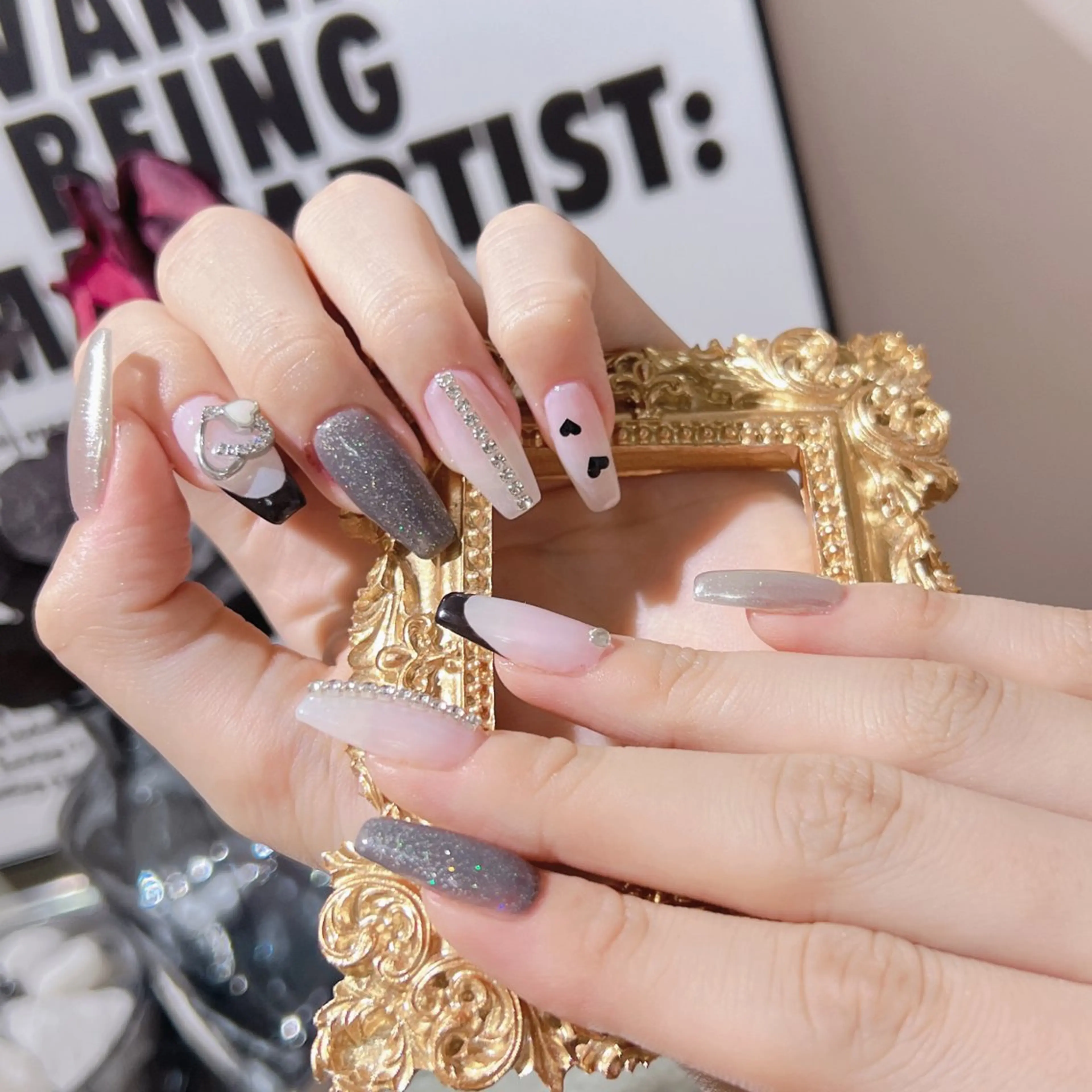 ネイル アートネイル フラッシュネイル フットネイル フレンチネイル ジェルネイル You&Me Yukiのネイルデザイン