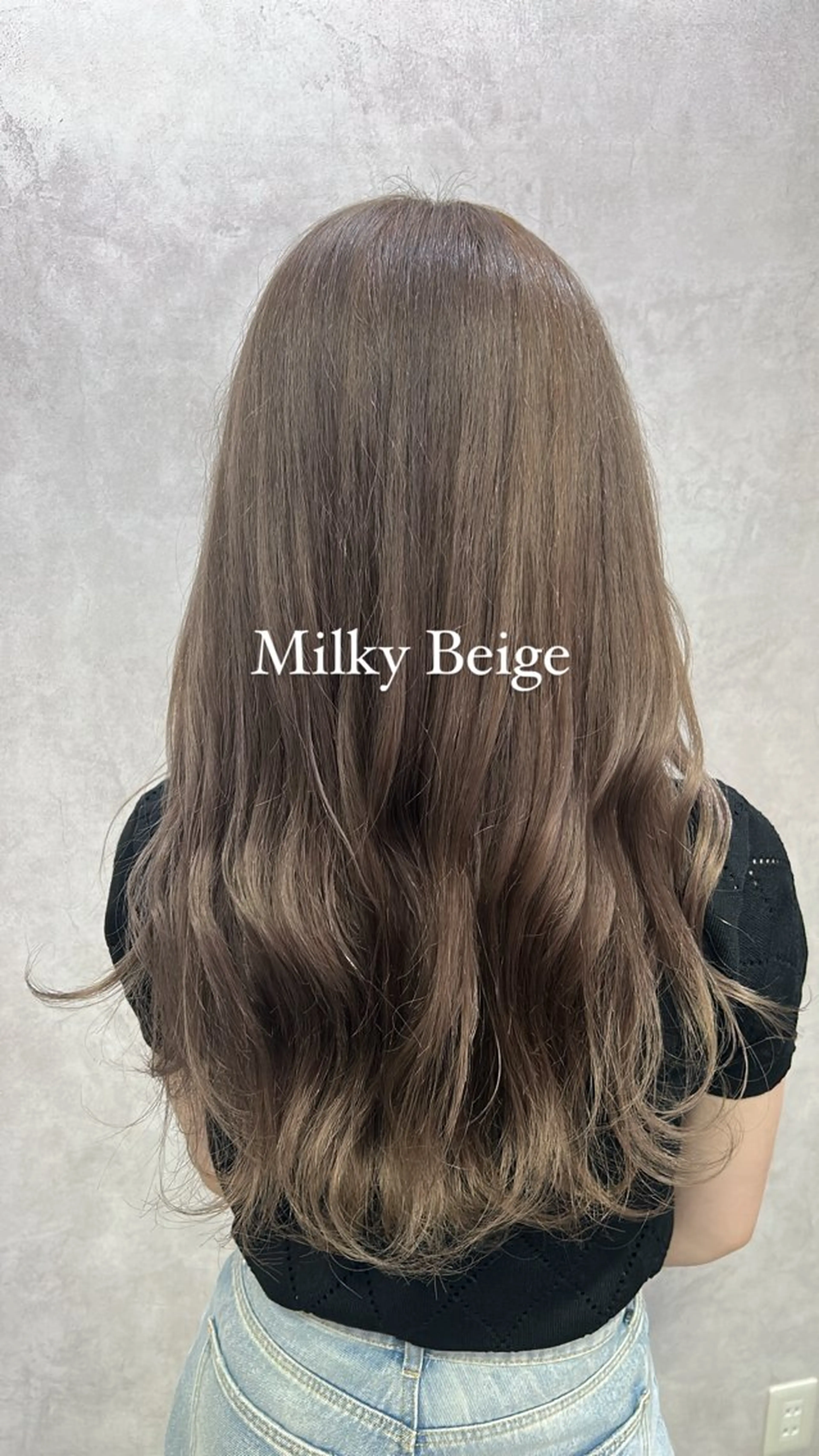 ロング カラー ベージュカラー ブリーチ ミルキーベージュ 💎色落ち綺麗に白肌 ラベンダー💎りんのヘアスタイル
