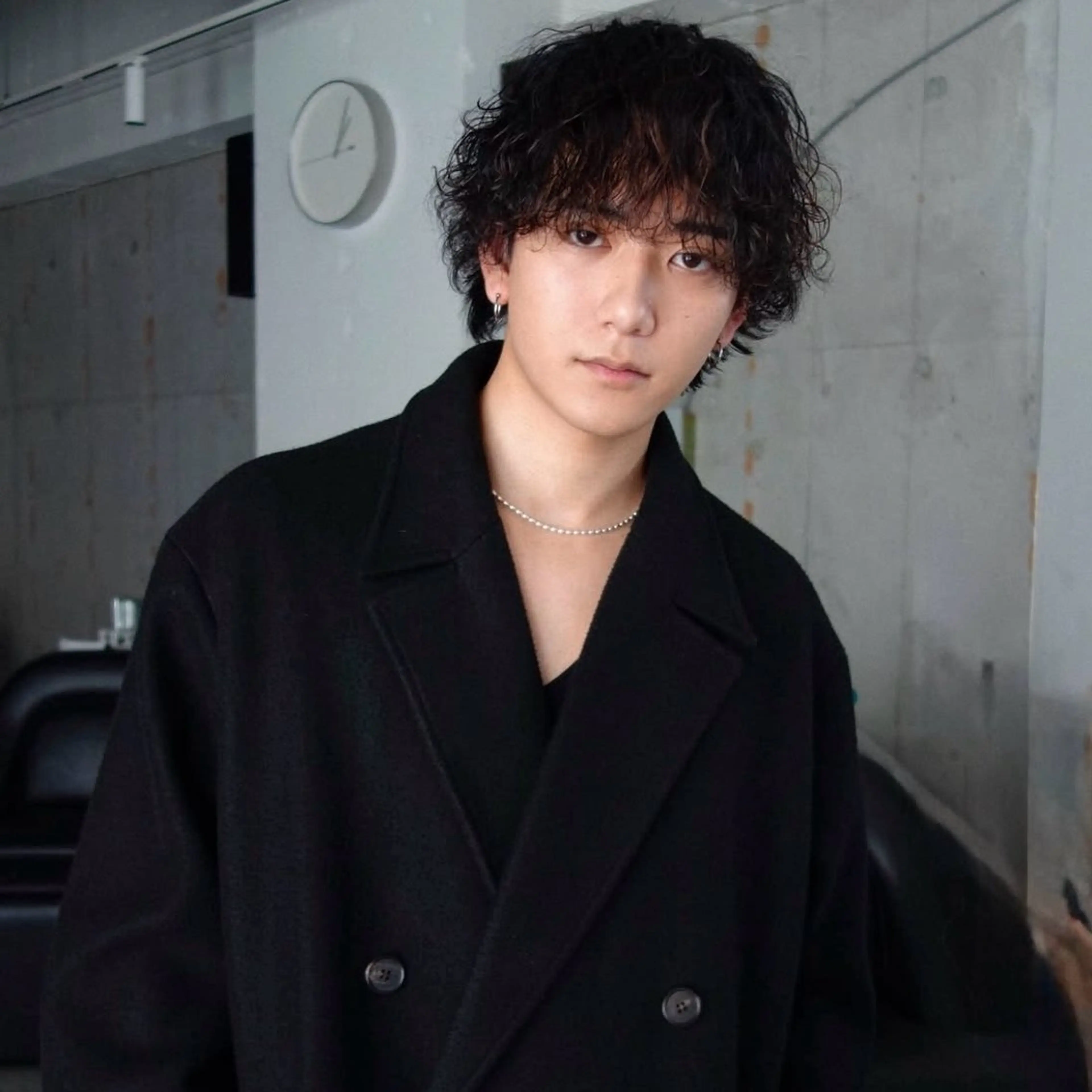 ミディアム メンズ センターパート/ ベージュ系カラー/禅のヘアスタイル