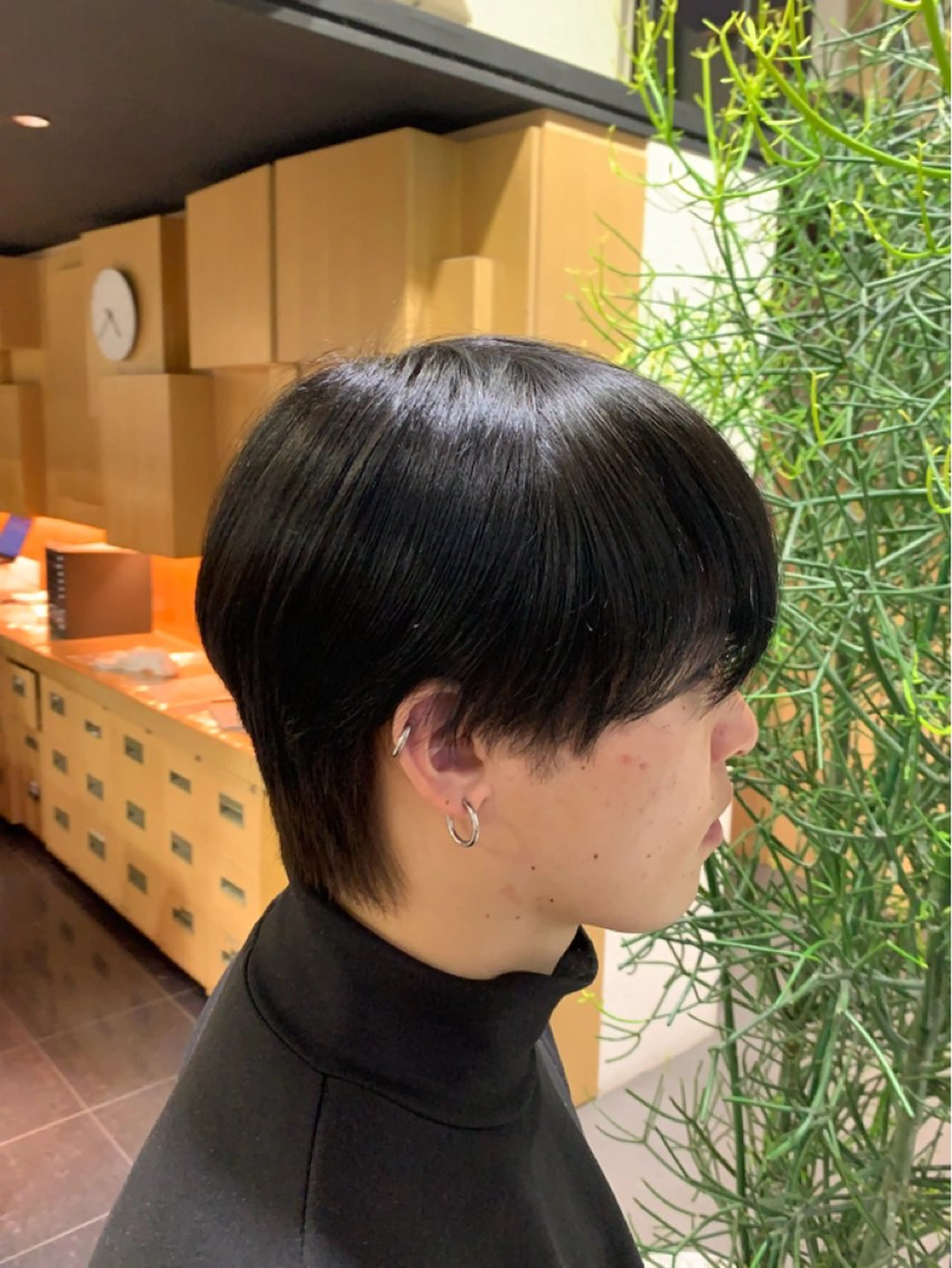 メンズ レイヤー/センター パート/坂本翔のヘアスタイル