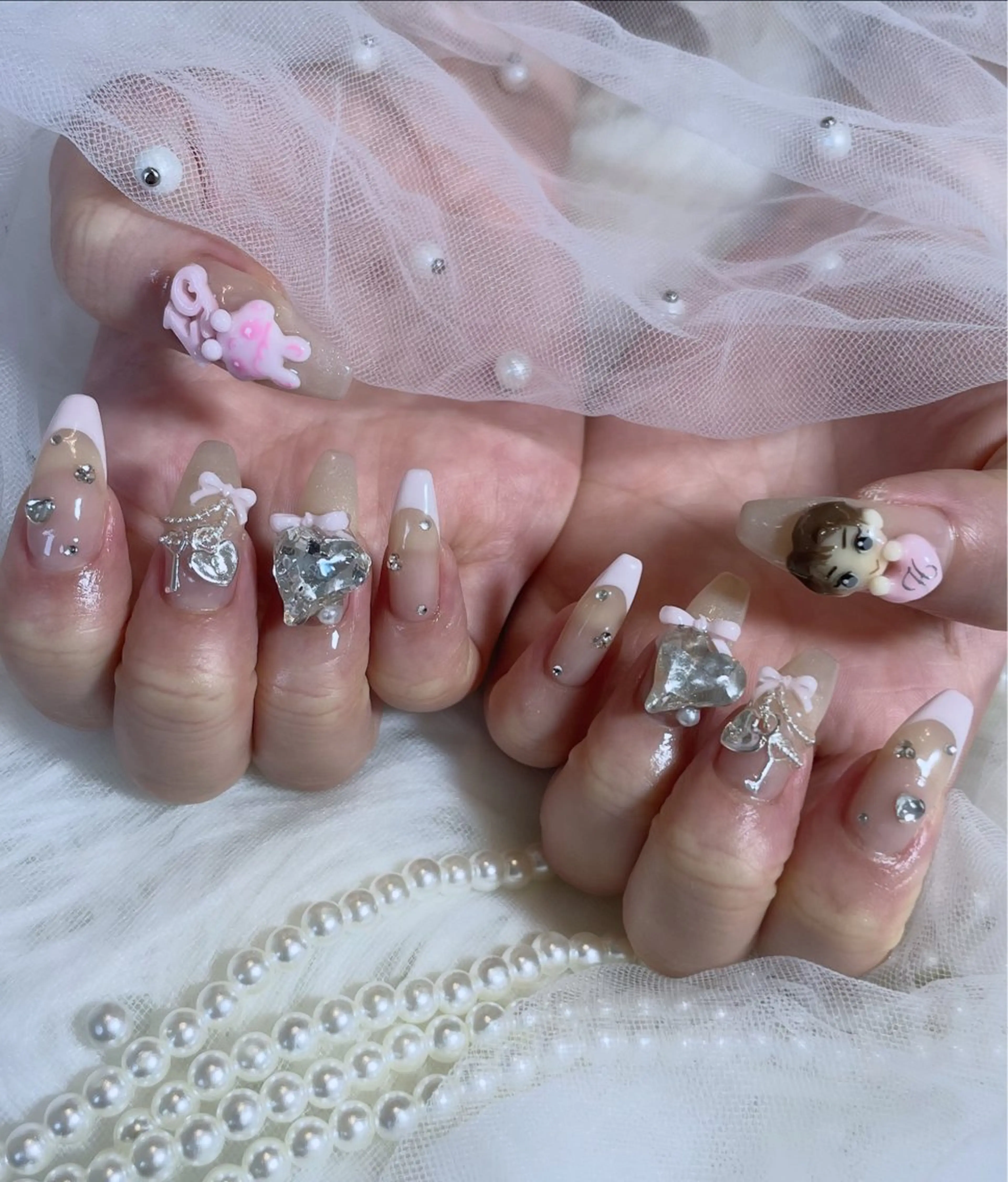 セミロング ハンドネイル 小さな ねいる屋さんのネイルデザイン