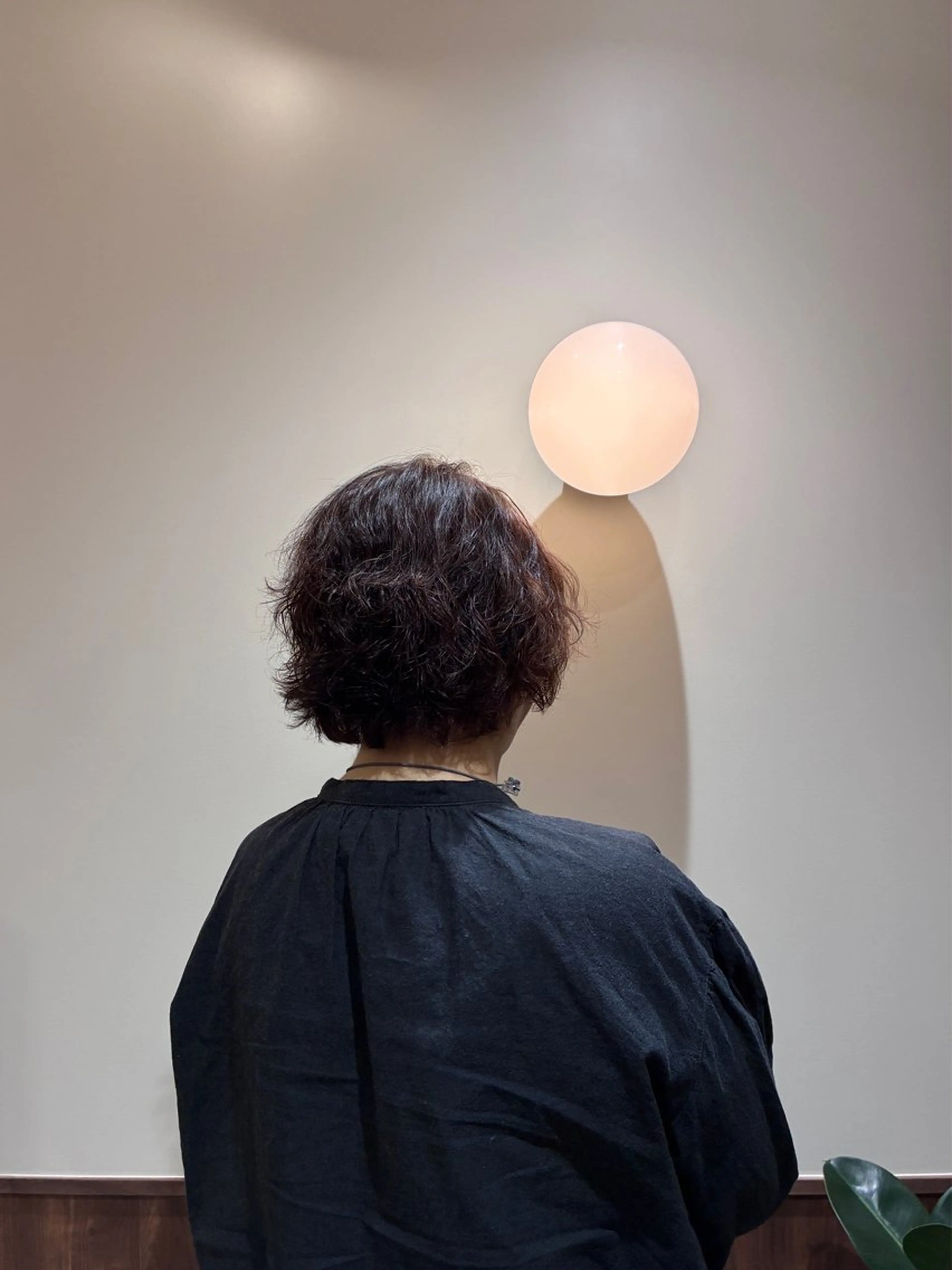 ミディアム パーマ ミディアムパーマ 吉田 理那のヘアスタイル