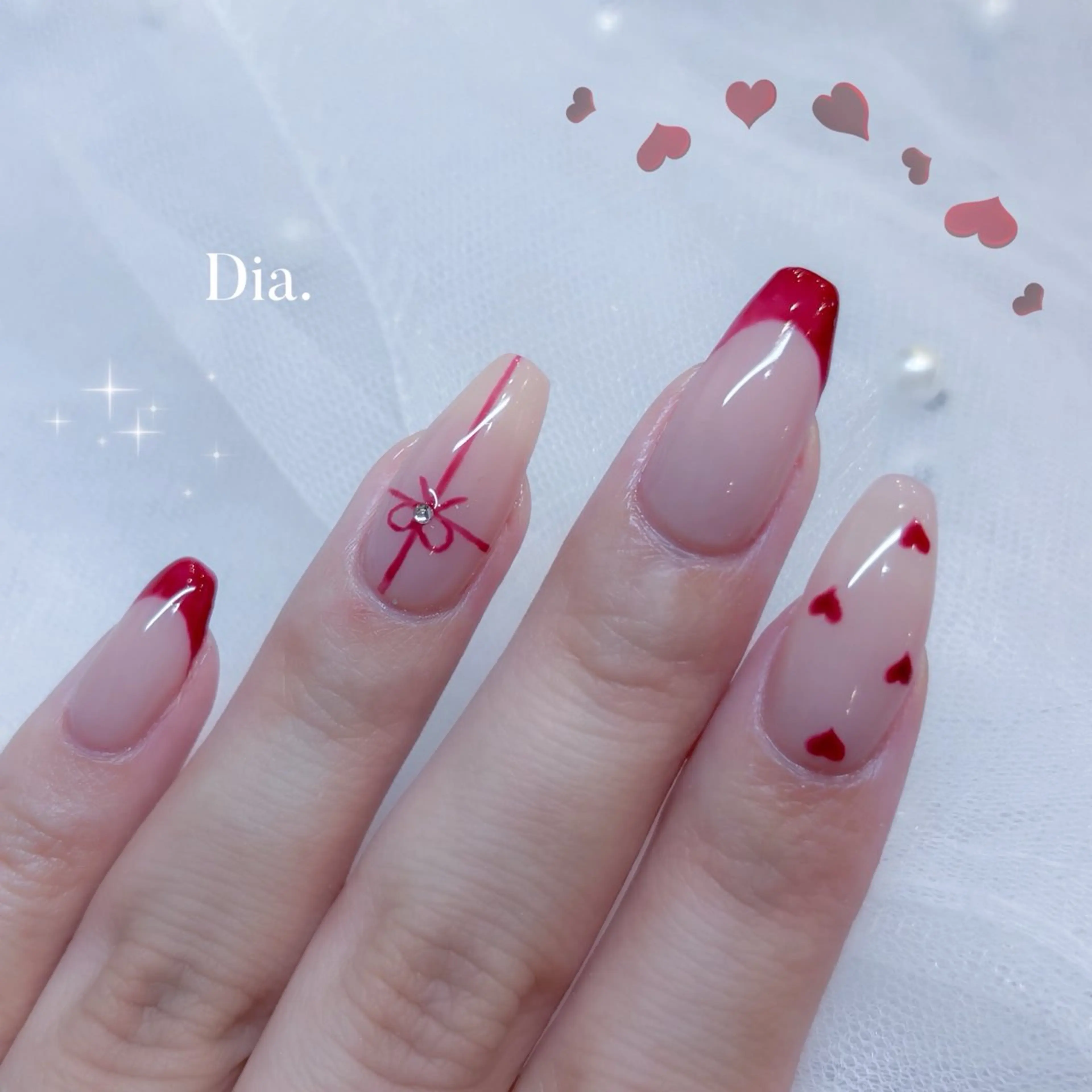 ネイル 持ち込み ハンドネイル nail salon Dia.所属・minori 💎Dia.のネイルデザイン