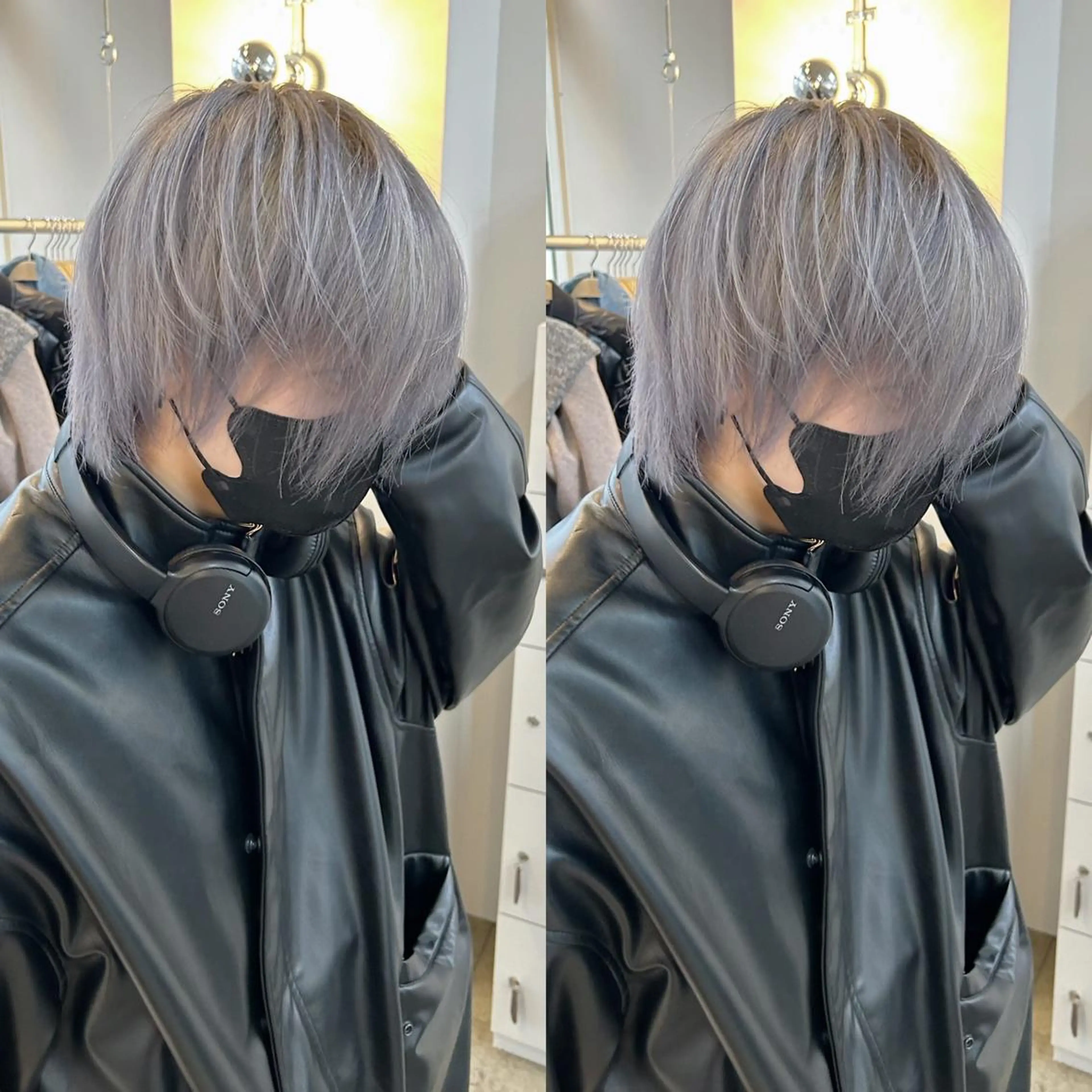 ミディアム カラー カット ヘアカラー トリートメント yoriダブルカラー 代表すがわらのヘアスタイル