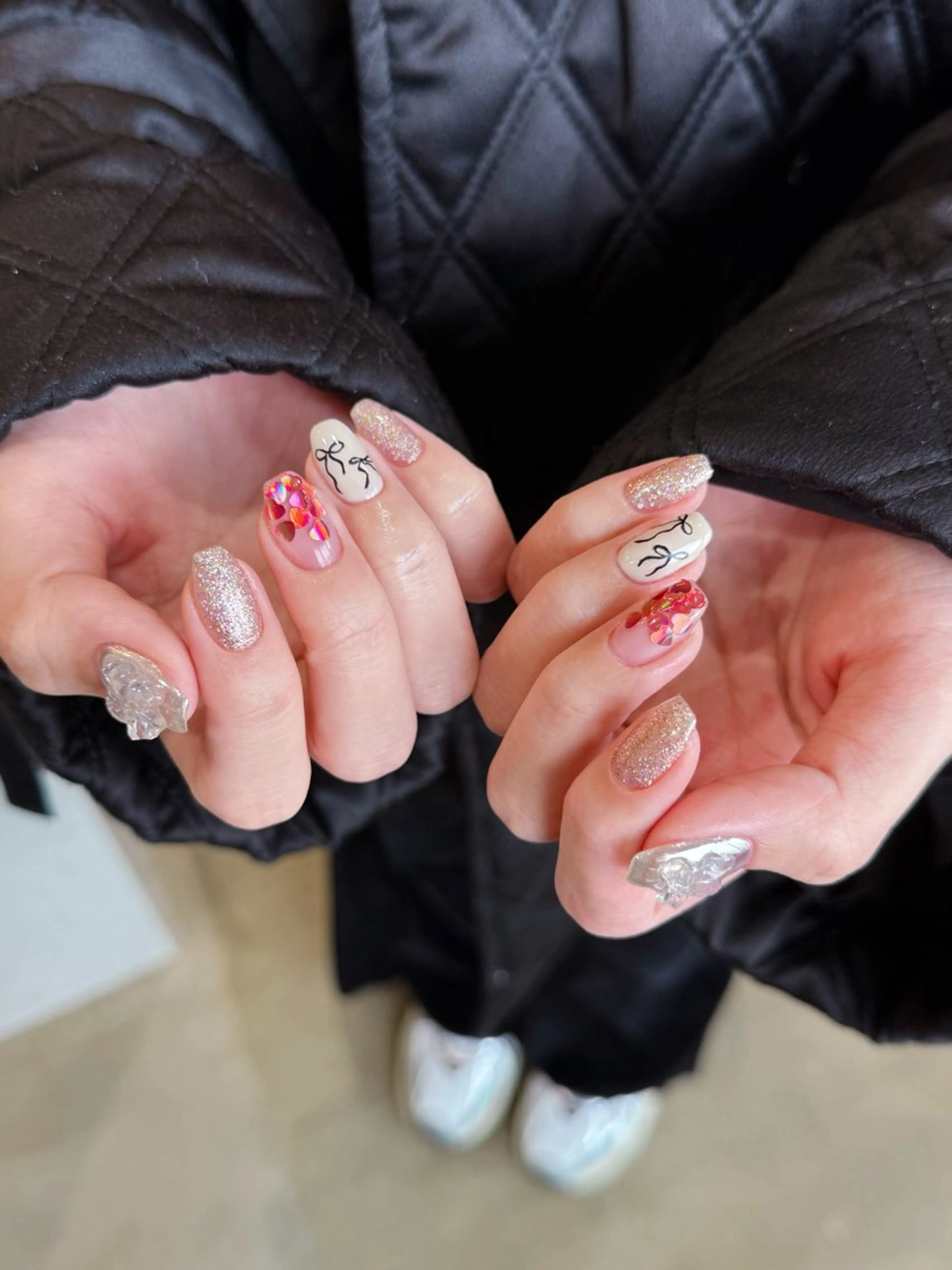 ネイル キラキラネイル ハンドネイル nail salon rhuneのネイルデザイン