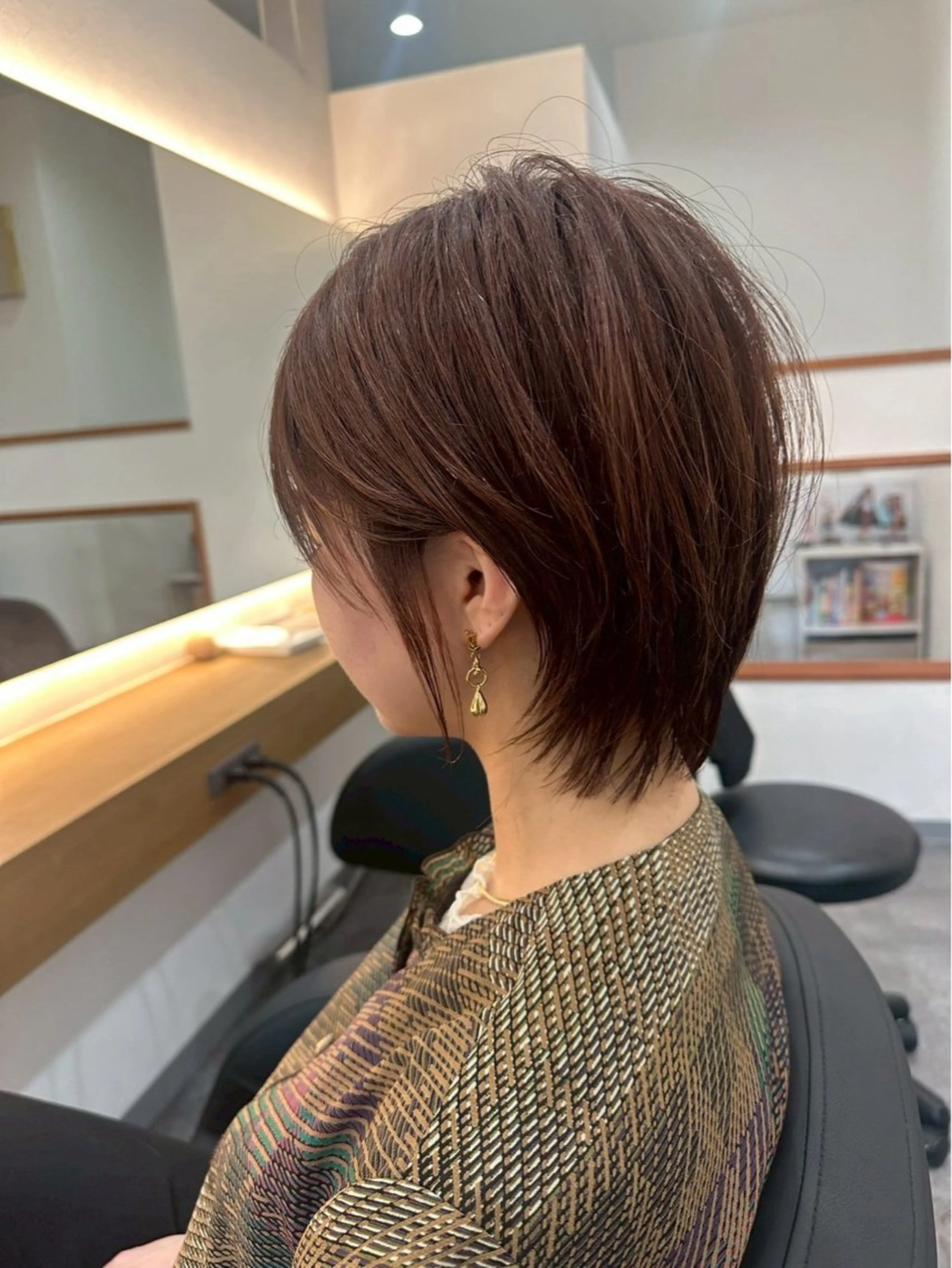 ショート ショートボブ 韓国風カラー ボブ ハイライト 髪質改善 カット ヘアカラー トリートメント 神田 姫奈｜郡山 ｜韓国風ヘア‪‪♡のヘアスタイル