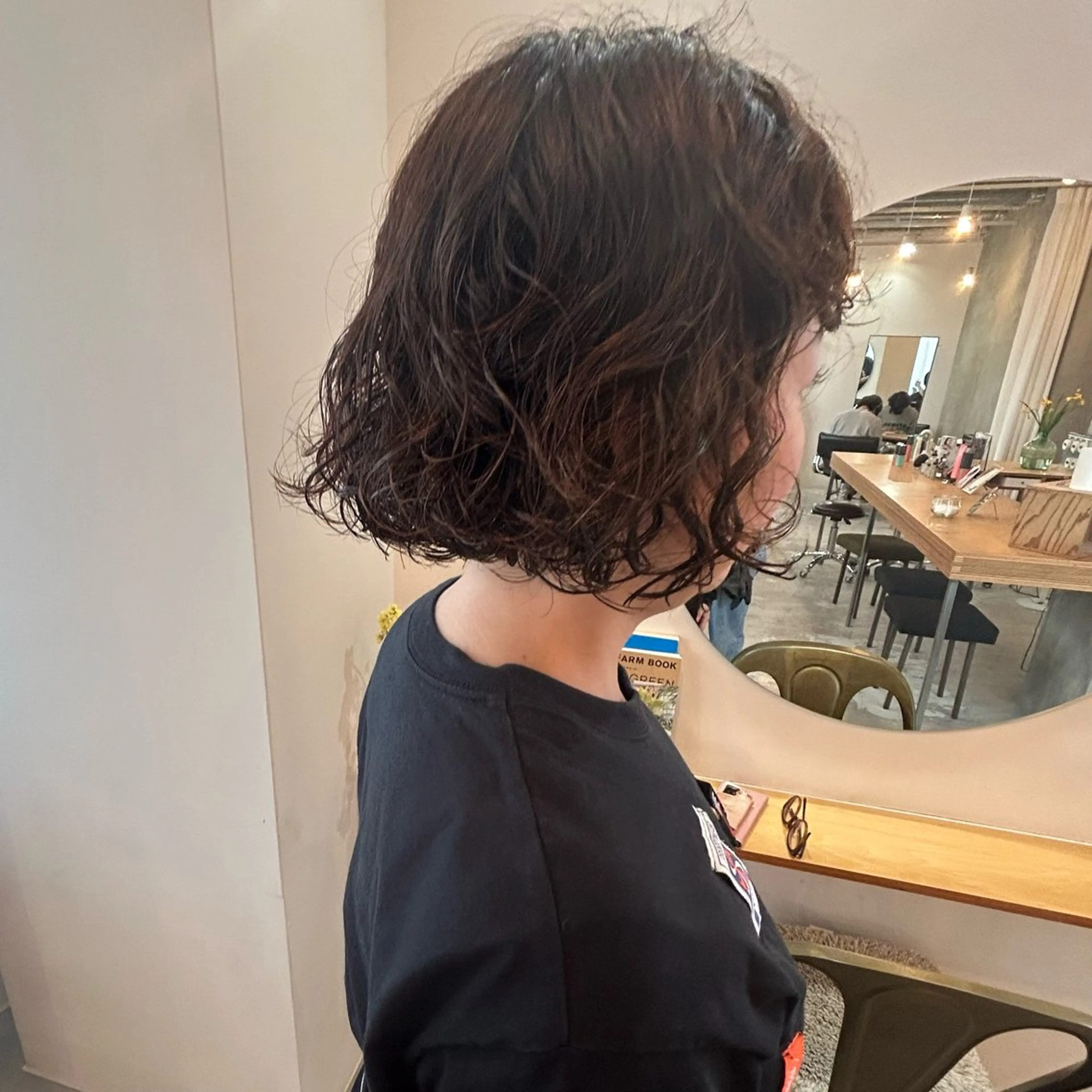 ショート パーマ カット パーマ トリートメント hina/パーマ /ニュアンスパーマのヘアスタイル