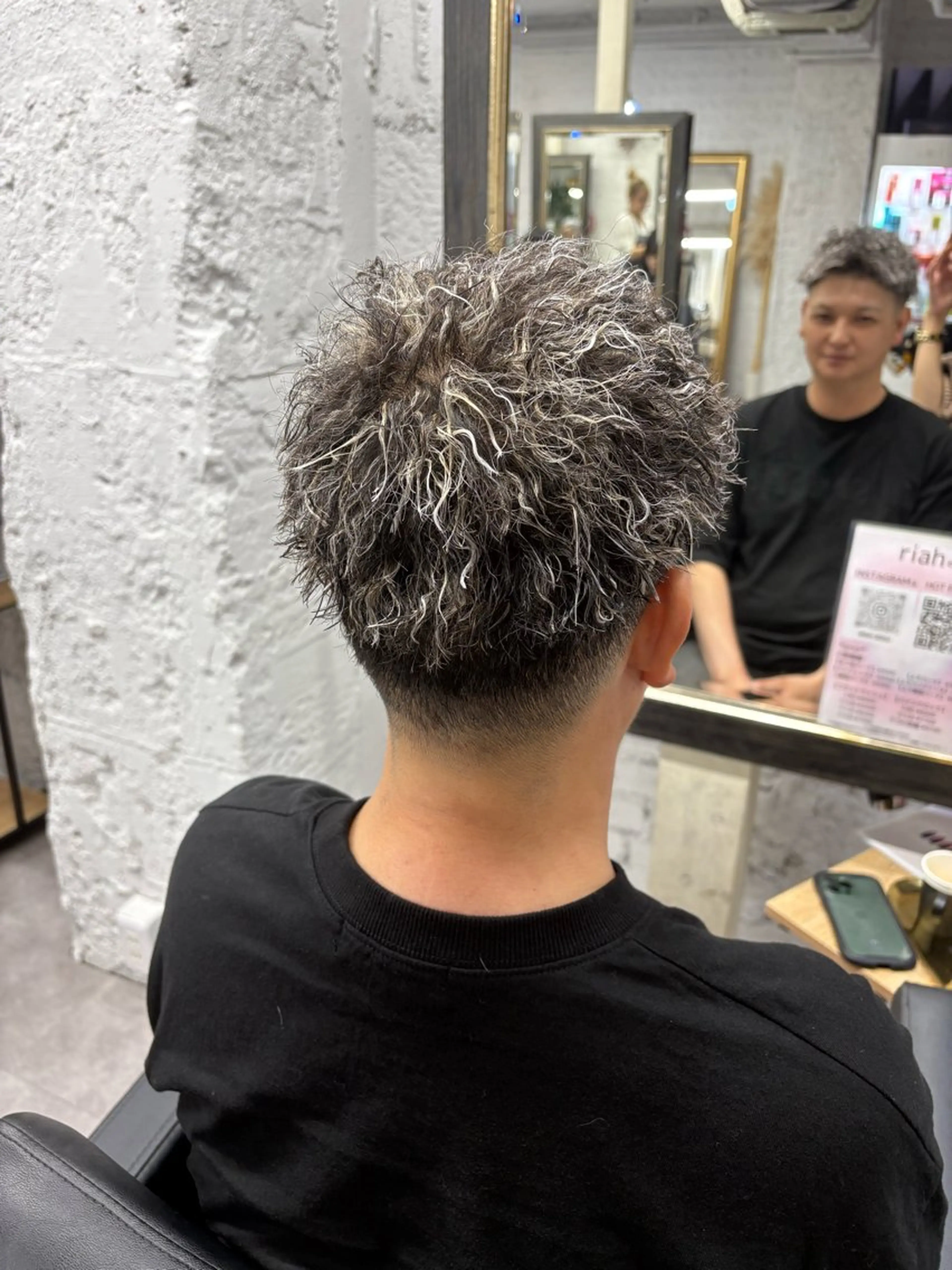 カラー パーマ メンズ 笹江 瑞穂のヘアスタイル