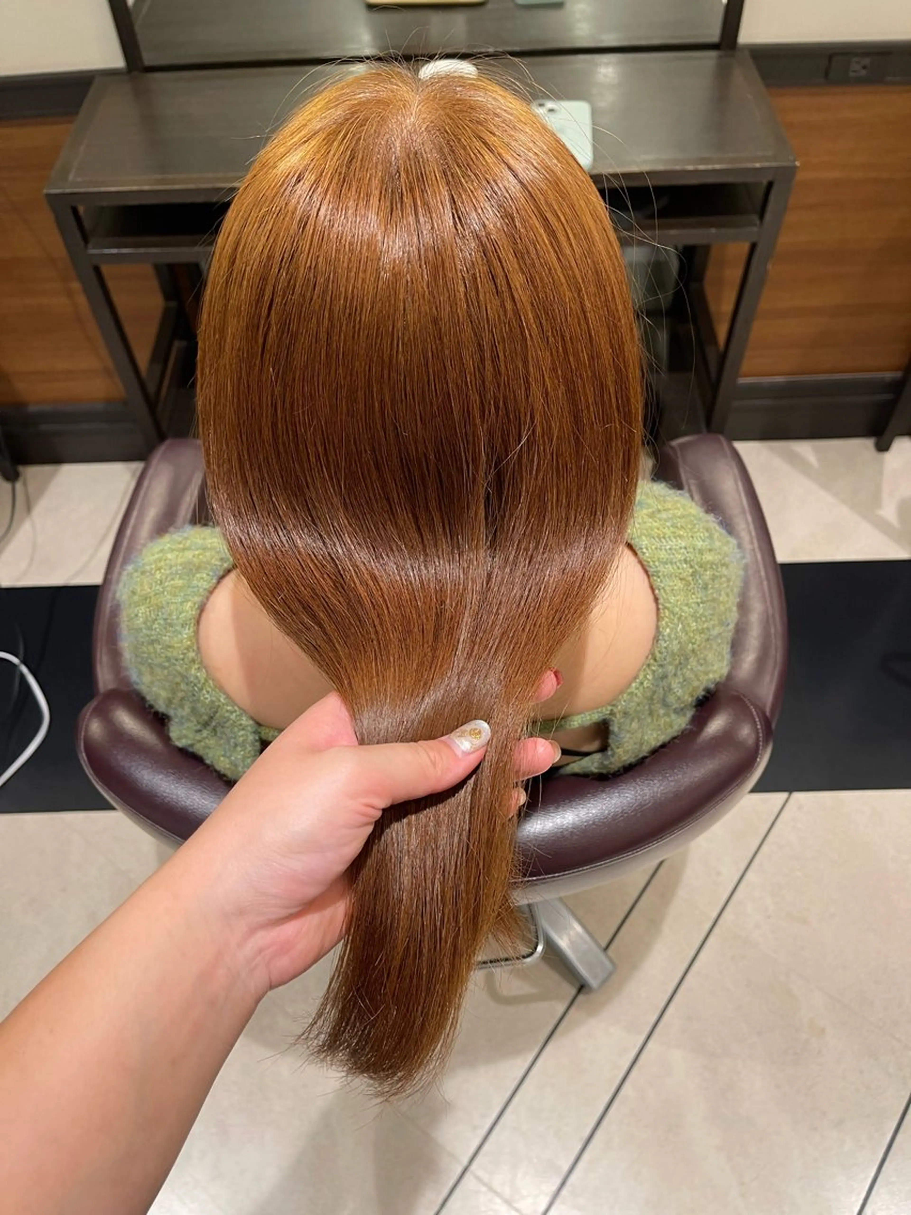 セミロング カラー ブリーチ ブリーチなしカラー シェアサロンジャム所属・モデル様募集中🐹 わかなのヘアスタイル