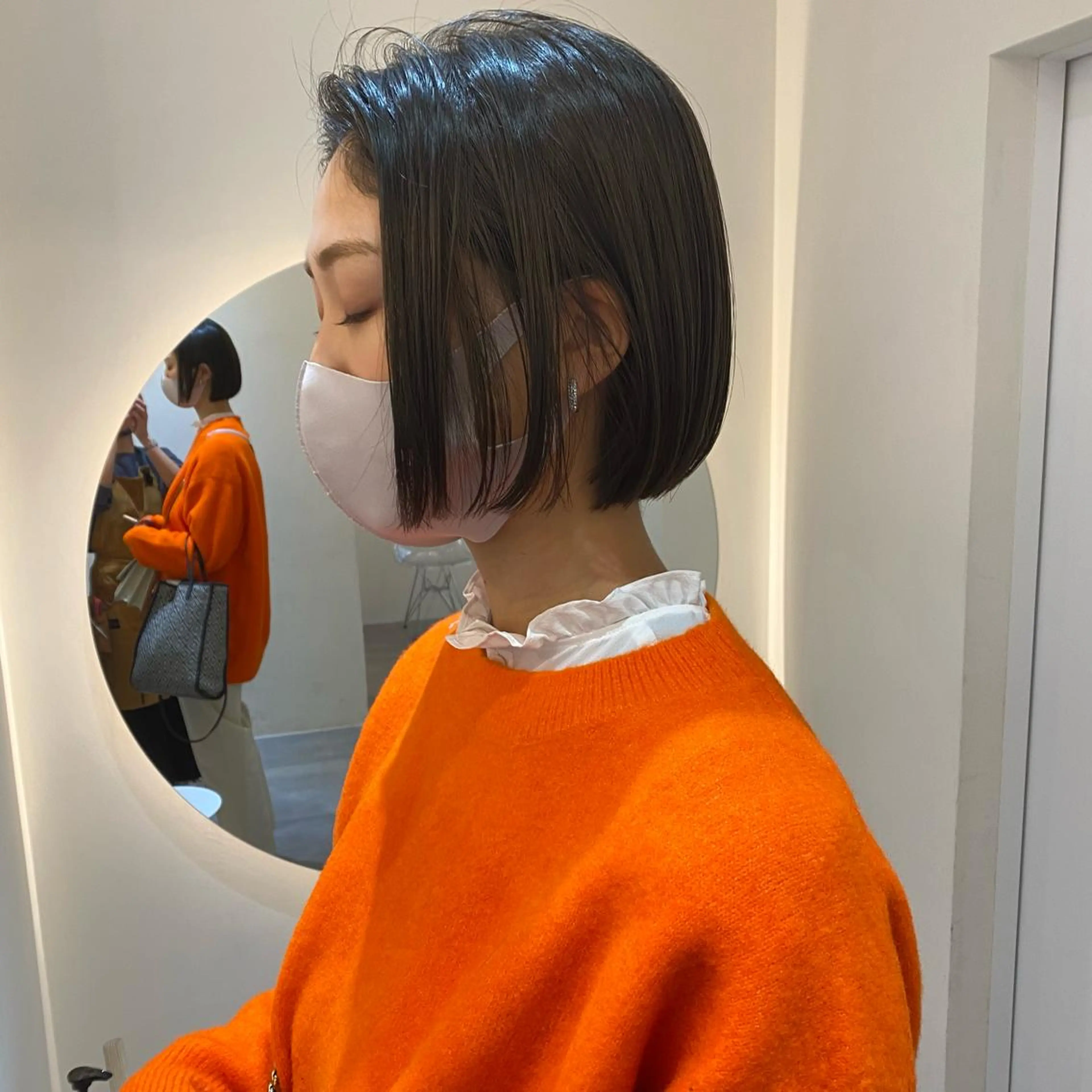 ショート ボブ 透け感たっぷり柔らか 梨花子🌼のヘアスタイル