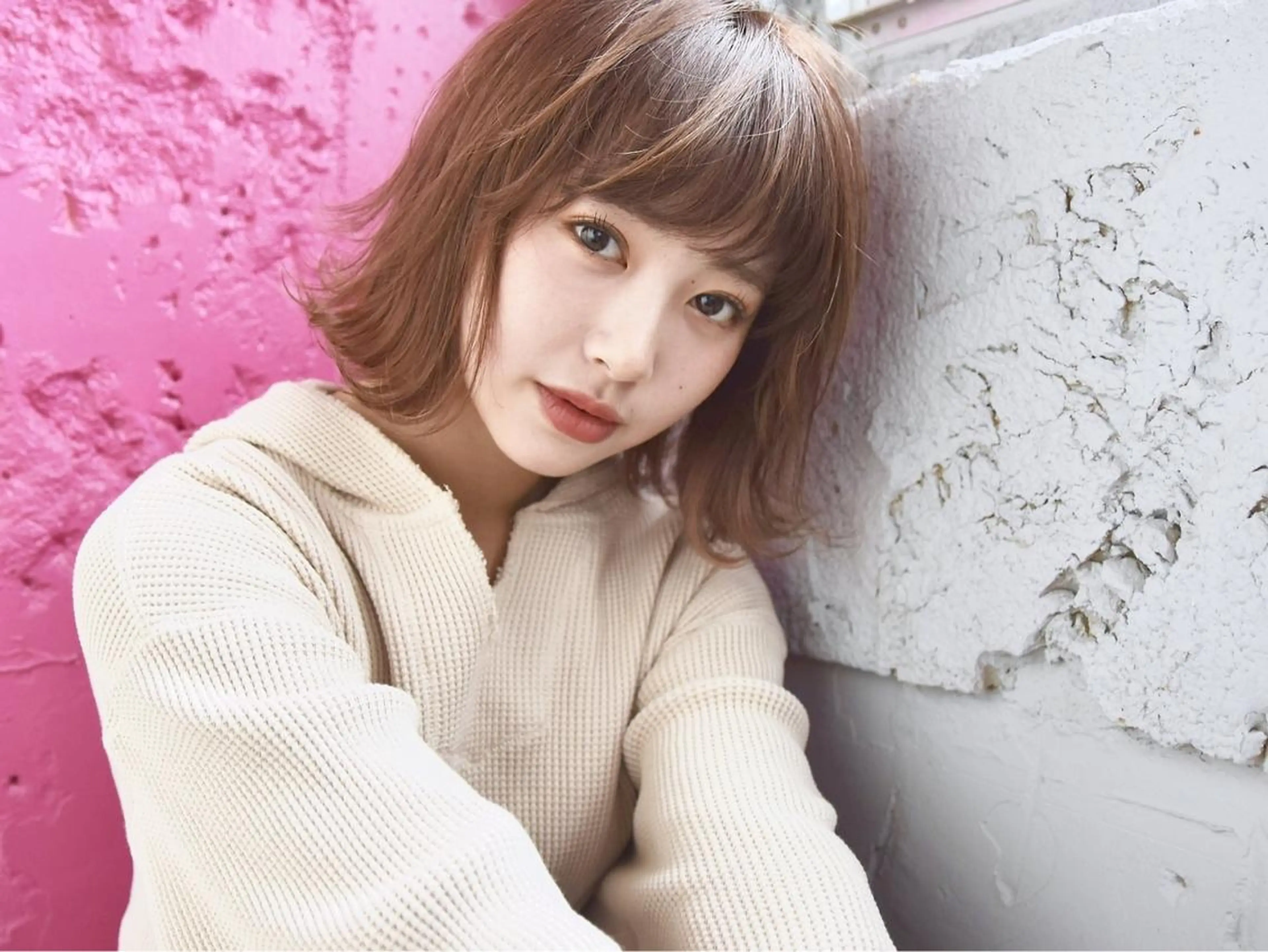 ショート カット パーマ トリートメント Trip 大名🌟 ブリーチ/髪質改善のヘアスタイル