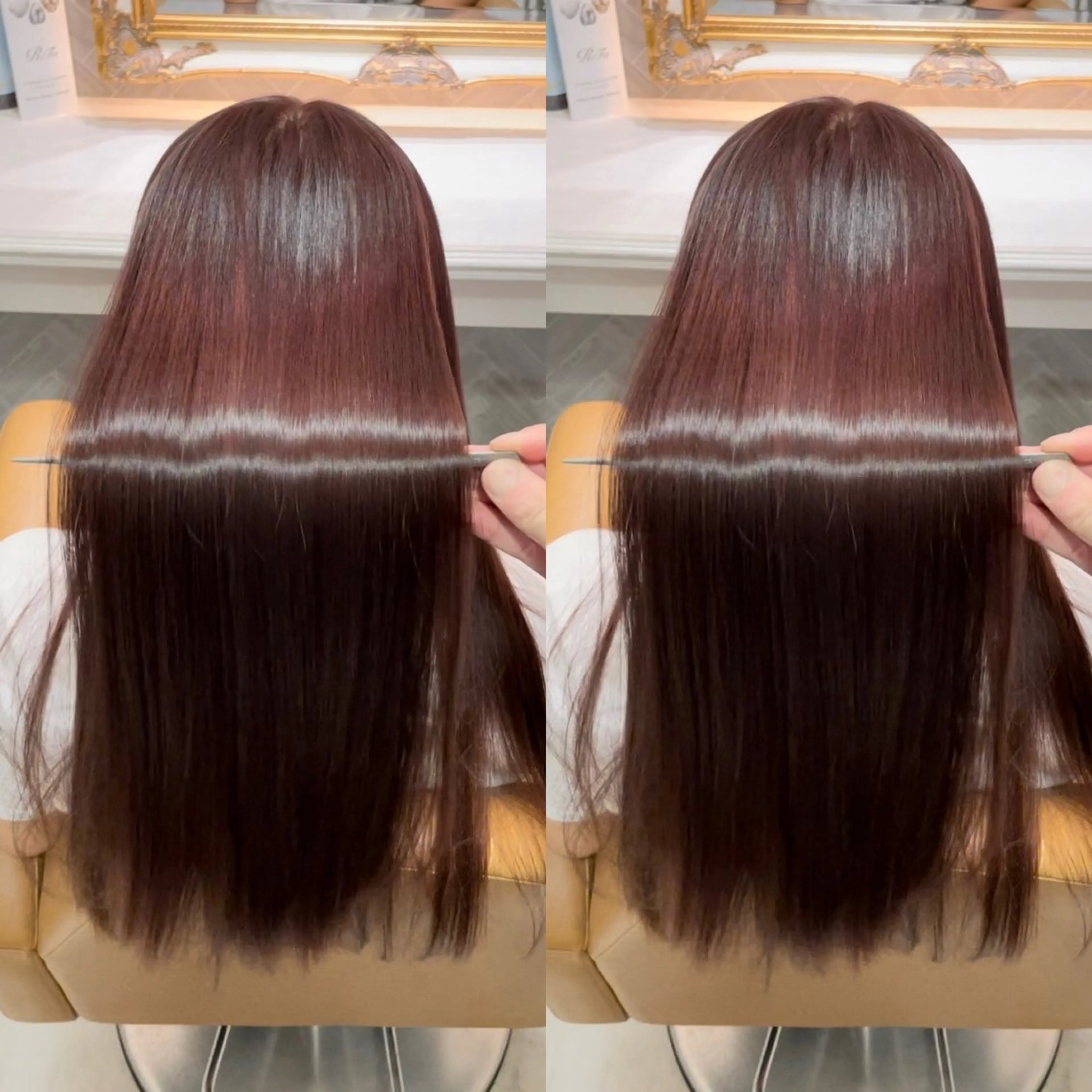 ロング 美髪縮毛矯正🤍 髪質改善/Shinaのヘアスタイル