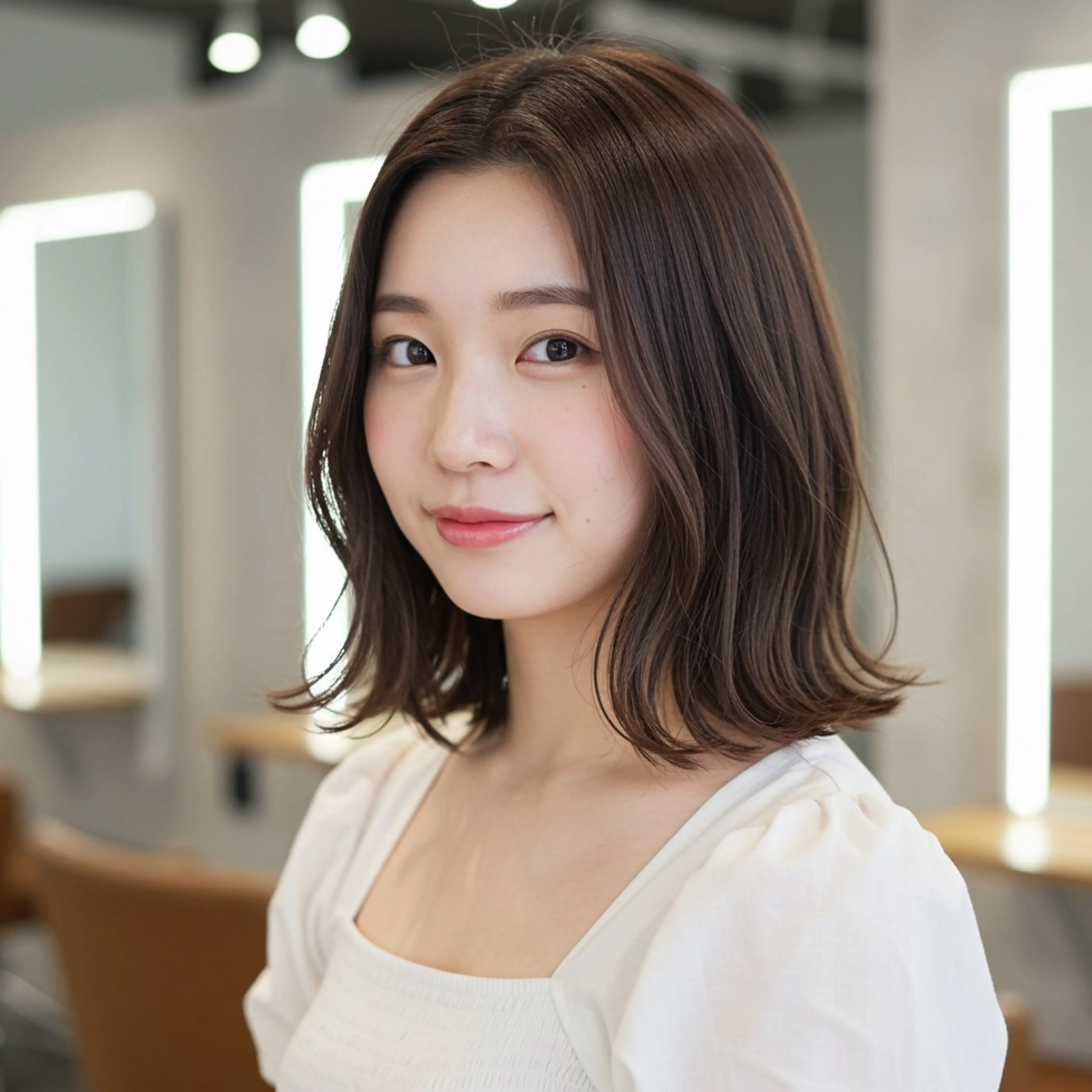 ミディアム 似合わせボブ✖️ 韓国レイヤー✨小関のヘアスタイル