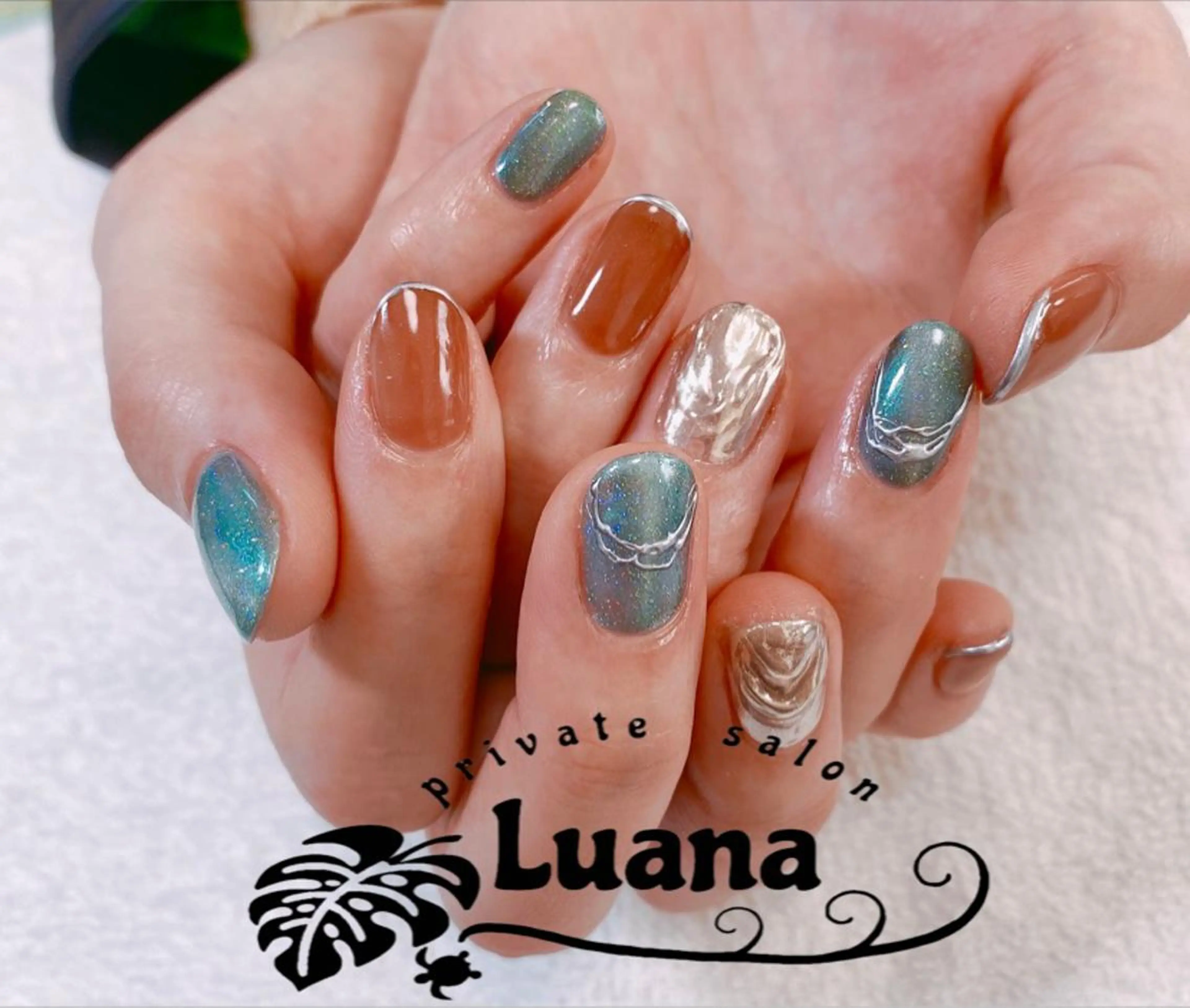 ネイル 持ち込み ニュアンスネイル 自宅ネイルサロン ルアナのネイルデザイン