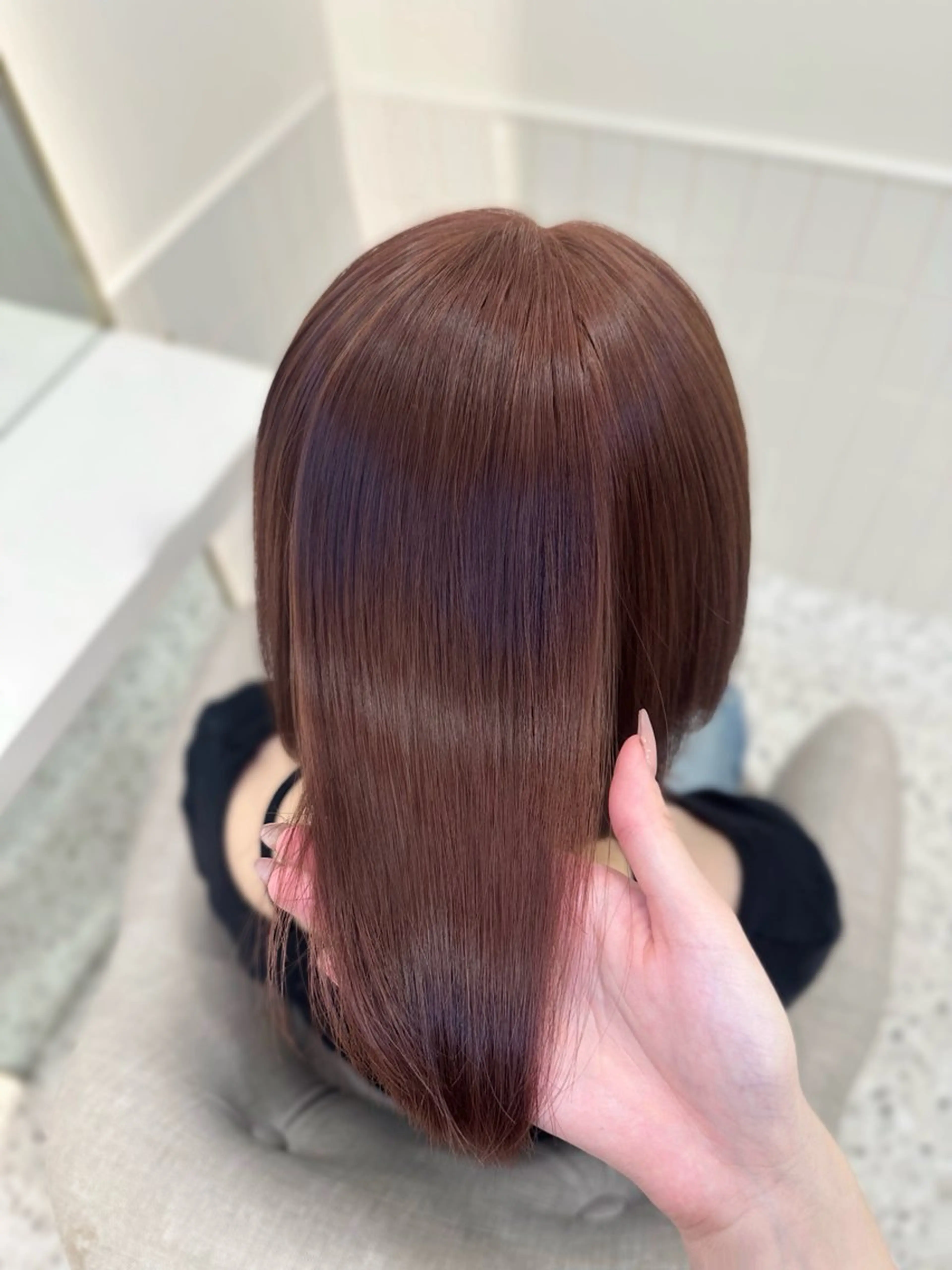 ショート カラー ヘアカラー トリートメント 🎀ちゃんりお🎀 /ブリーチなしカラーのヘアスタイル