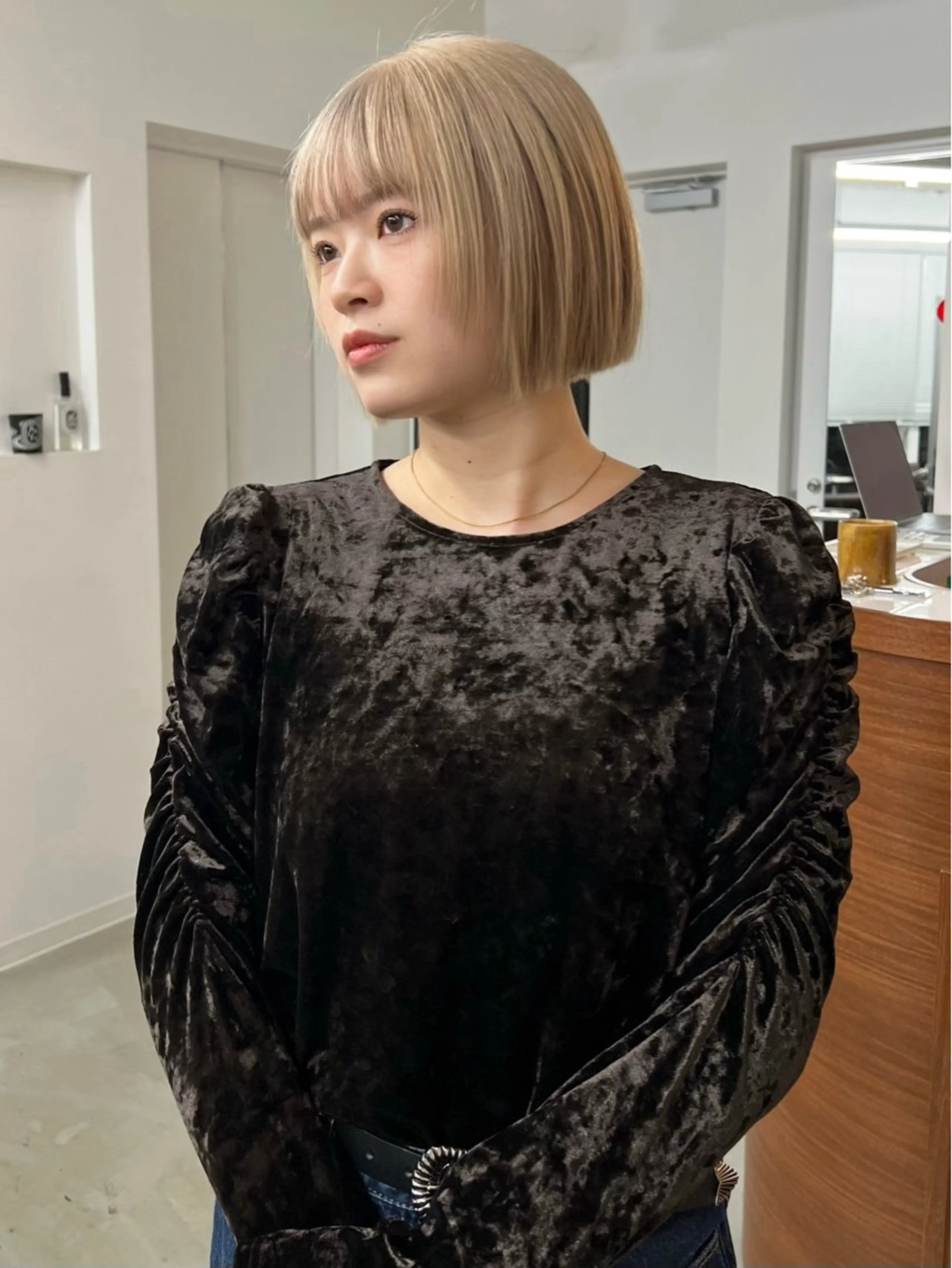 ミディアム いざわりお /梅田/ブリーチのヘアスタイル