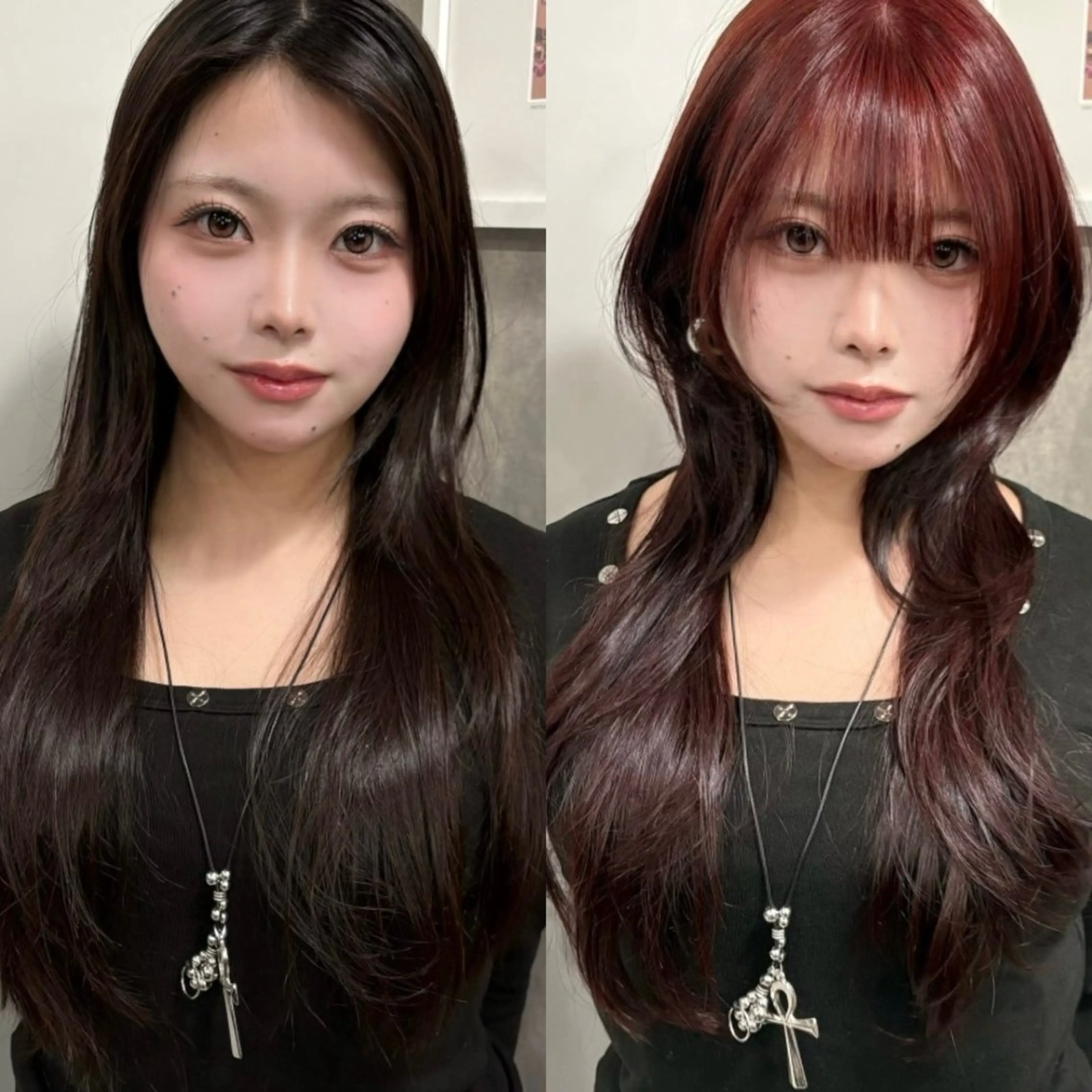 ロング カラー くびれヘア 顔周りカット ハイレイヤー 韓国風ヘア レイヤーカット カット ヘアカラー トリートメント Nao/ 大宮/レイヤーカットのヘアスタイル