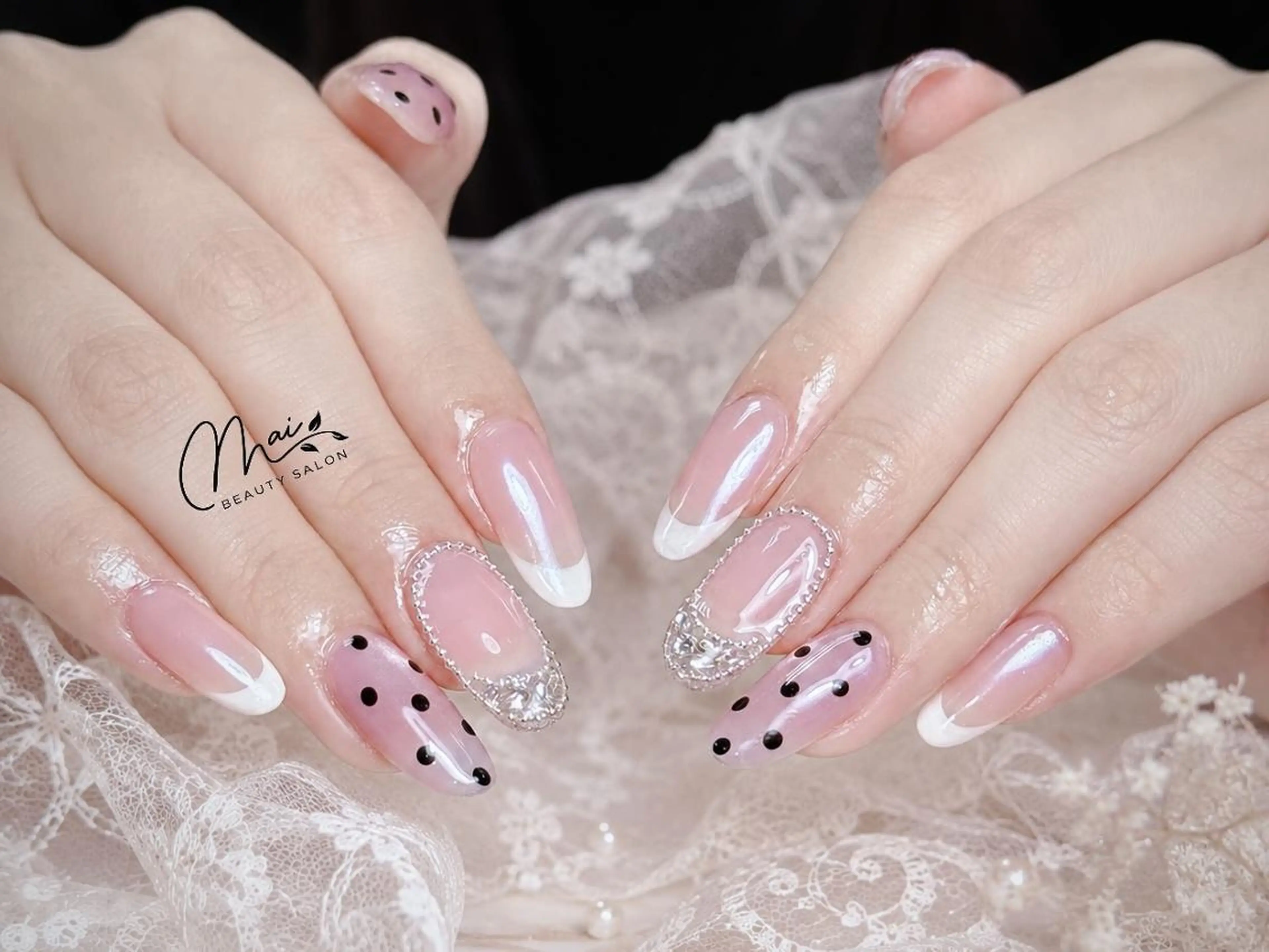 ネイル チークネイル クリアネイル フラッシュネイル フレンチネイル ハート MaiBeauty To Toのネイルデザイン