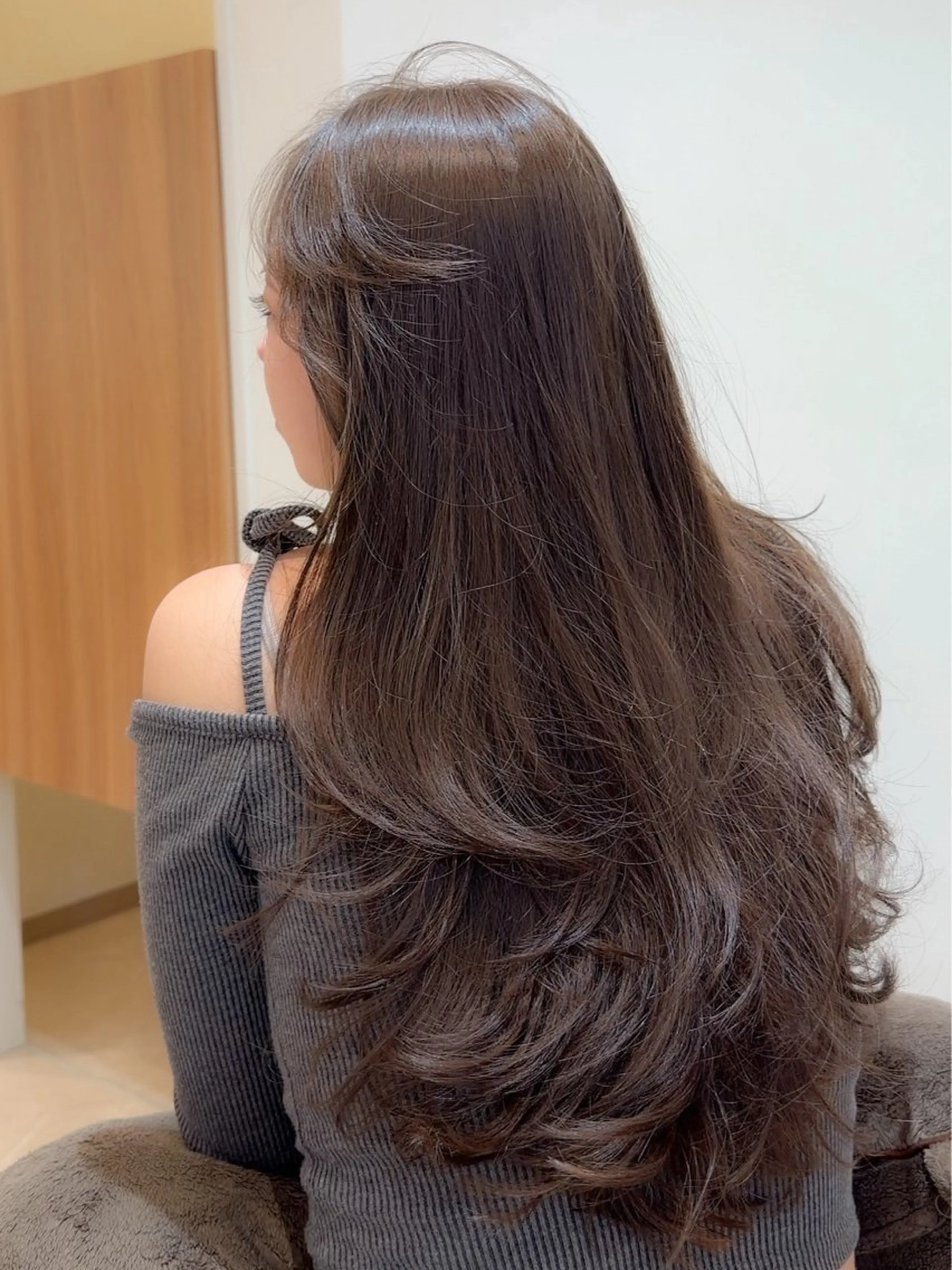 ロング 髪質改善 レイヤーカット トリートメント カット ヘアカラー トリートメント ミタニ/髪質改善 /レイヤーカットのヘアスタイル