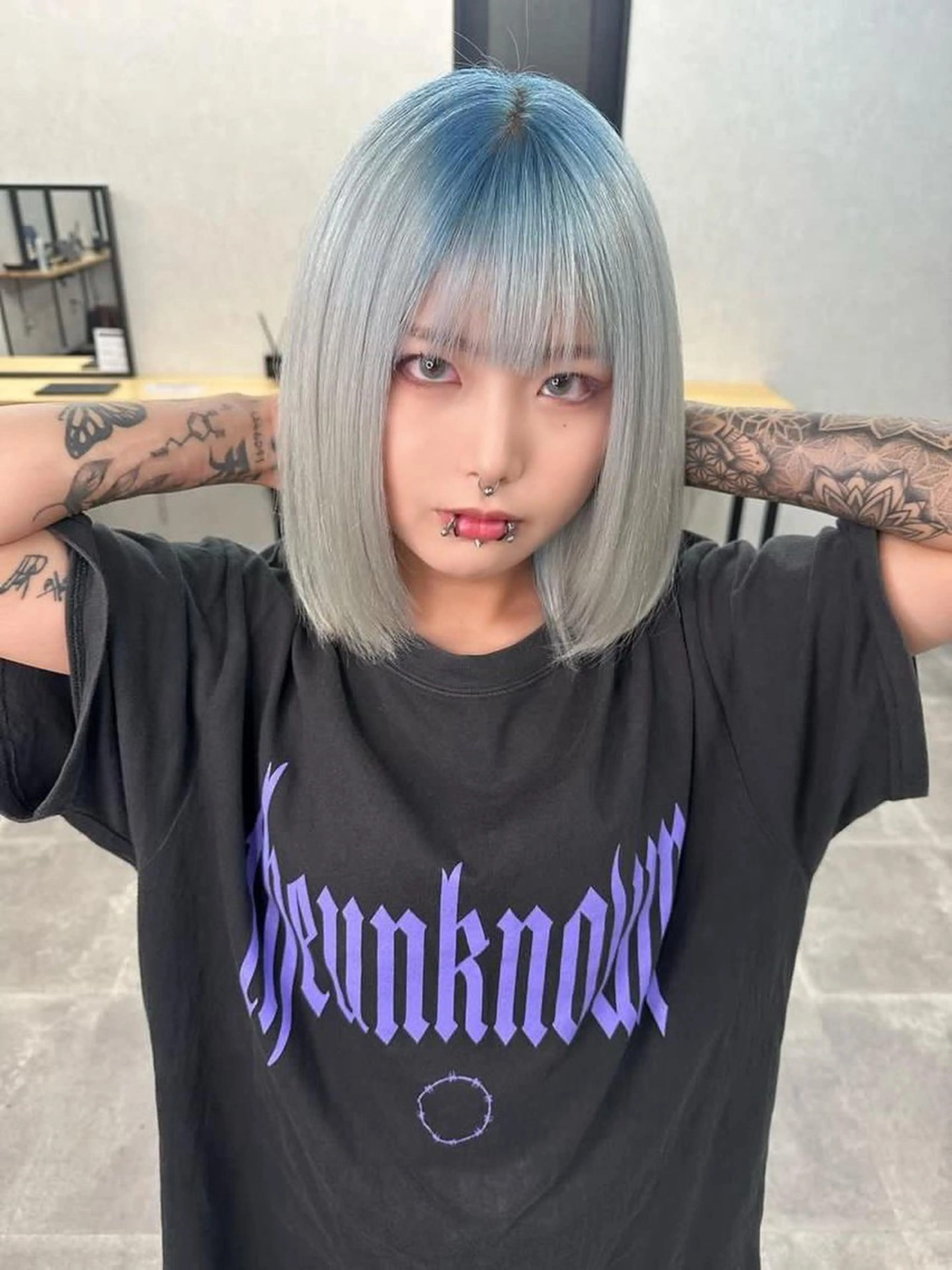 ミディアム カラー MASAYUKI/ ブリーチのヘアスタイル